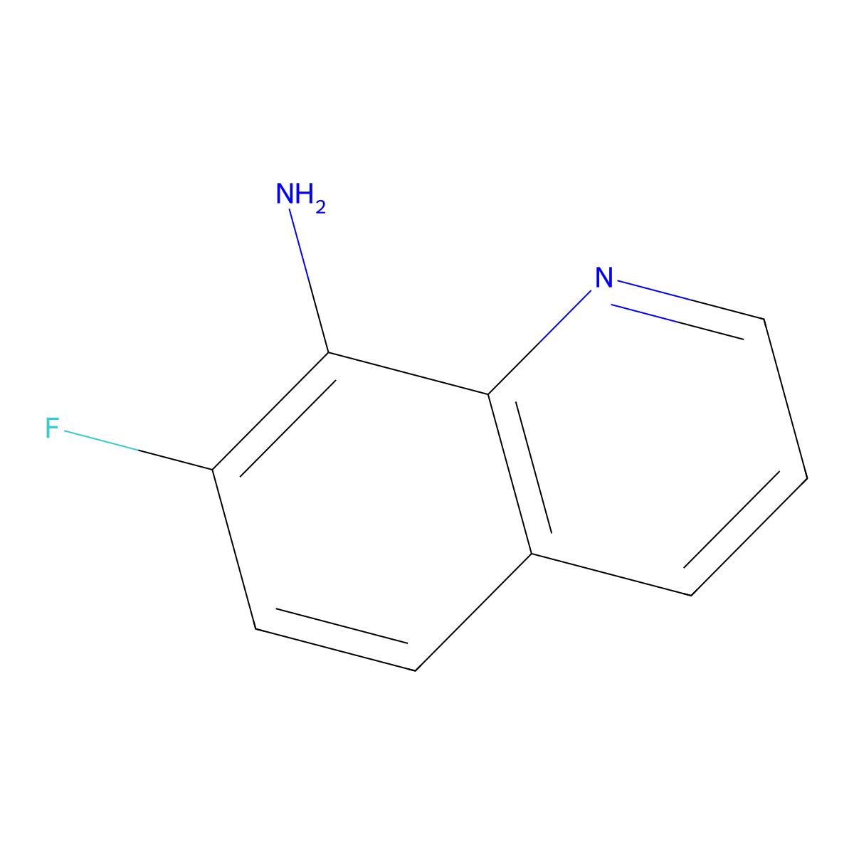 7-Fluoroquinolin-8-amine molecular structure, CAS 1420791-32-7
