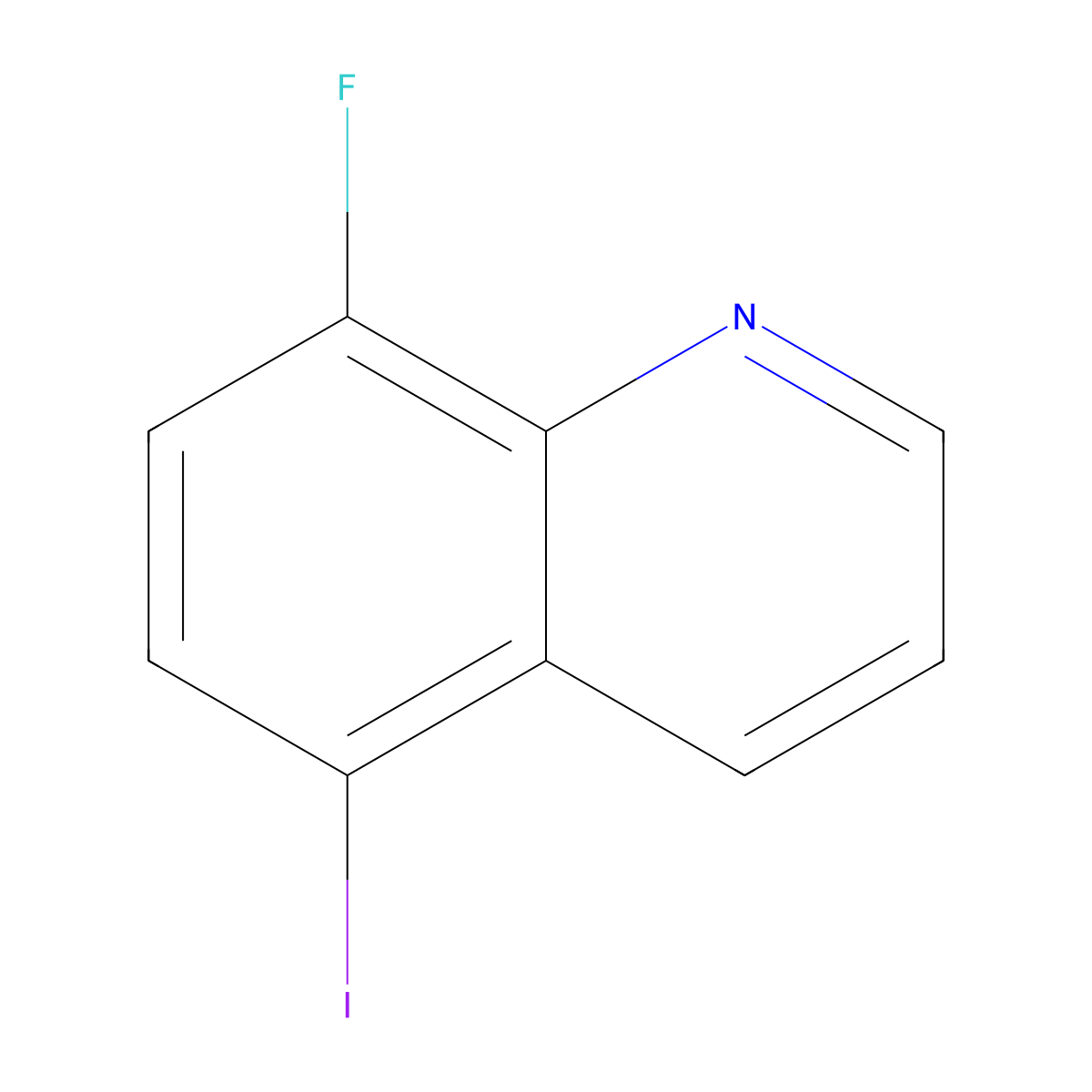 8-Fluoro-5-iodoquinoline molecular structure, CAS 1420791-37-2