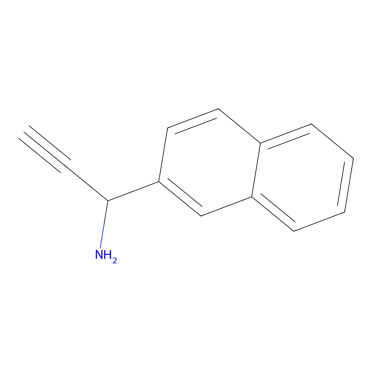 1-(Naphthalen-2-yl)prop-2-yn-1-amine molecular structure, CAS 1420791-48-5