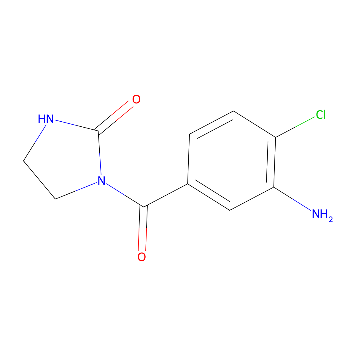 1-(3-Amino-4-chlorobenzoyl)imidazolidin-2-one molecular structure, CAS 1420791-66-7