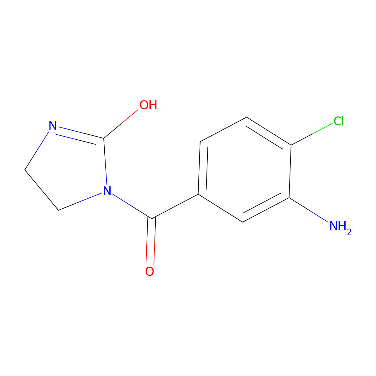 1-(3-Amino-4-chlorobenzoyl)imidazolidin-2-one molecular structure, CAS 1420791-66-7
