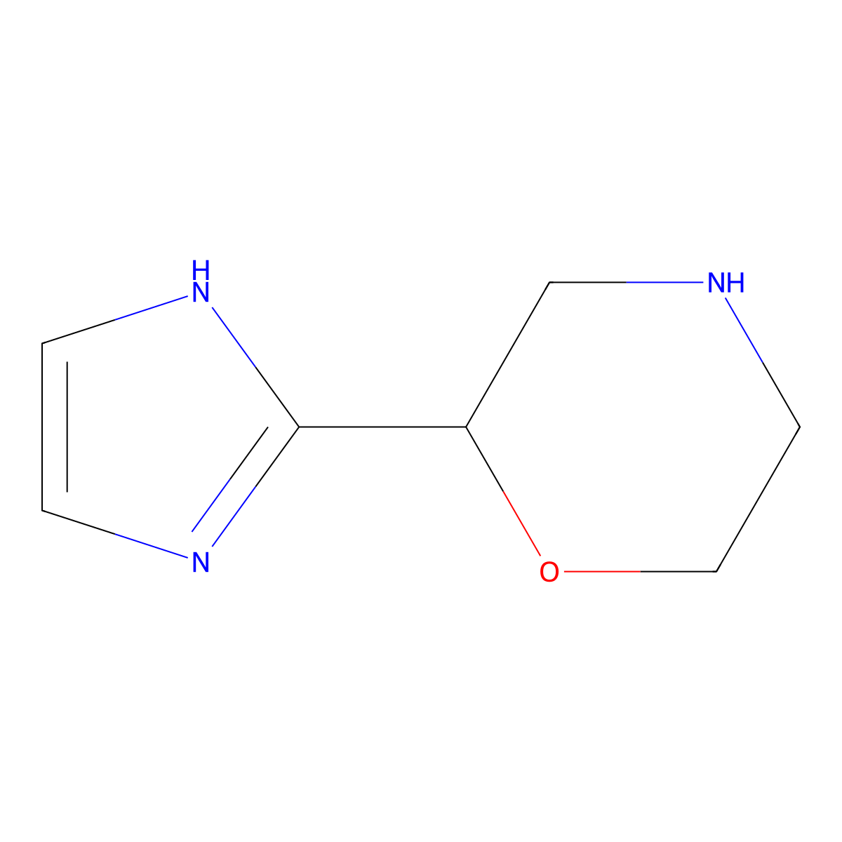 2-(1H-imidazol-2-yl)morpholine molecular structure, CAS 1420792-10-4