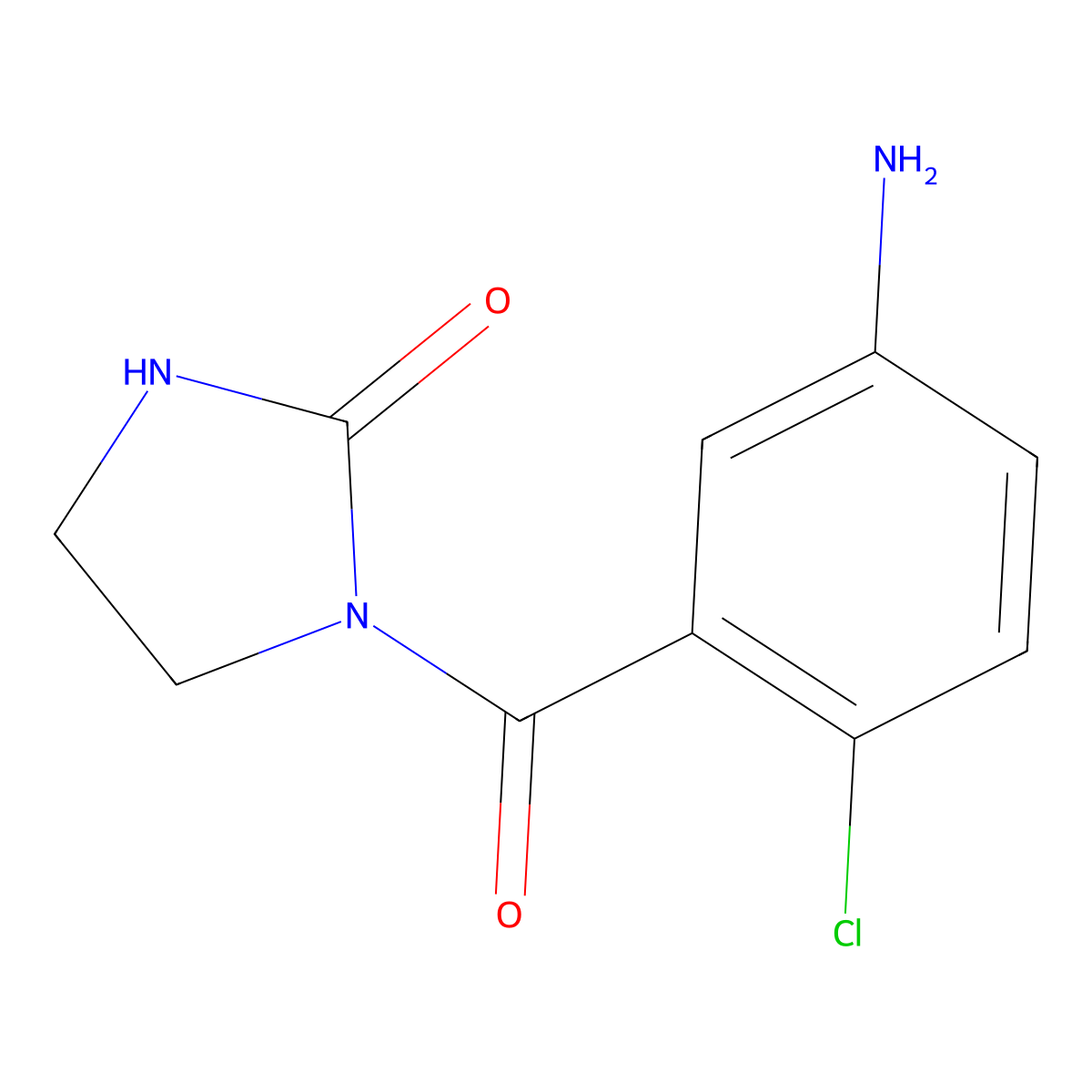 1-(5-Amino-2-chlorobenzoyl)imidazolidin-2-one molecular structure, CAS 1420792-12-6