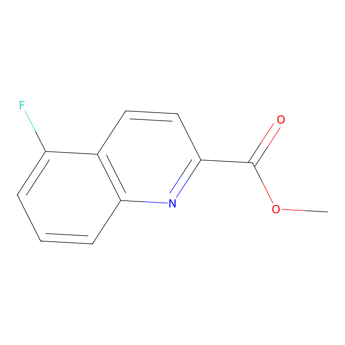 Methyl 5-fluoroquinoline-2-carboxylate molecular structure, CAS 1420793-19-6