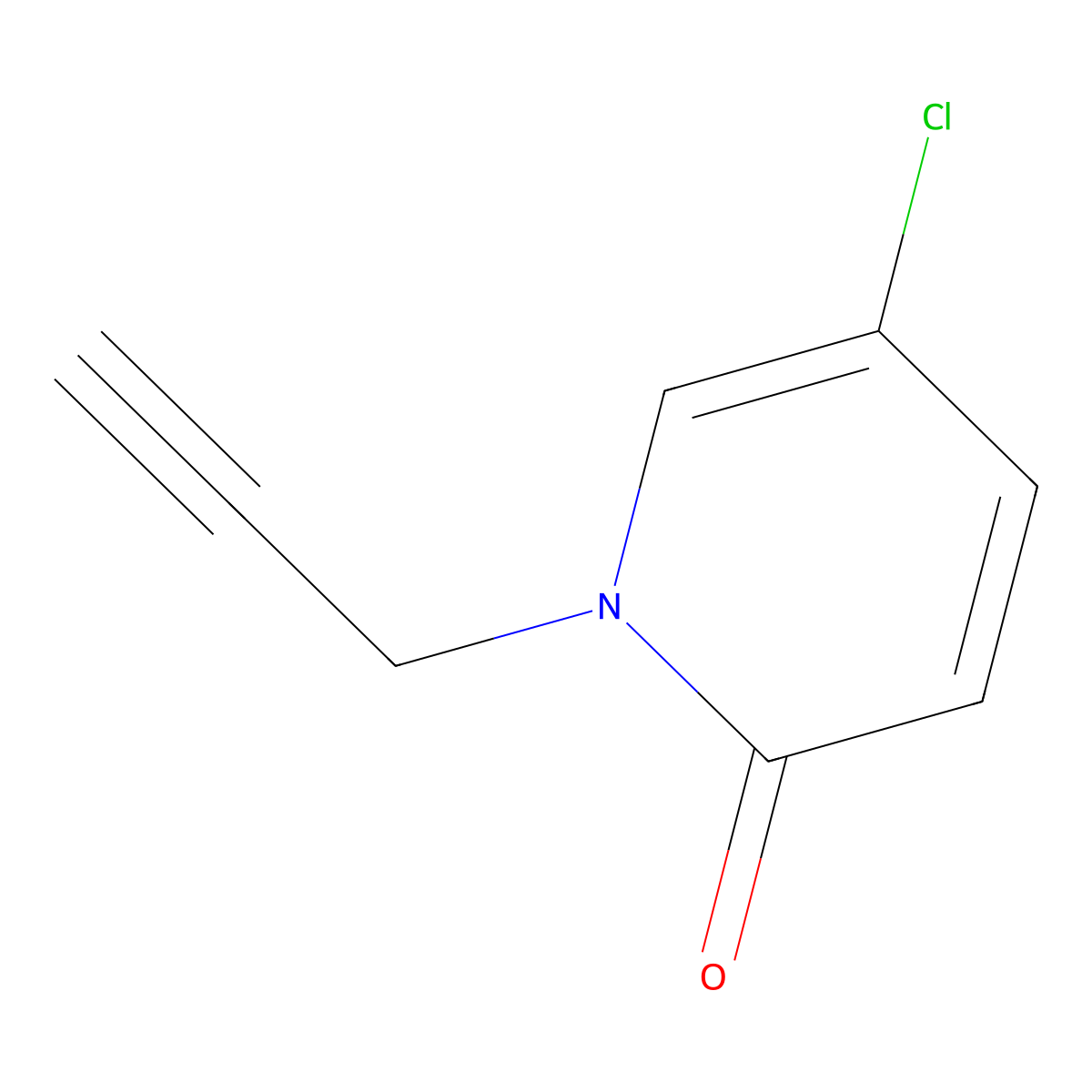 5-Chloro-1-(prop-2-yn-1-yl)-1,2-dihydropyridin-2-one molecular structure, CAS 1420793-21-0