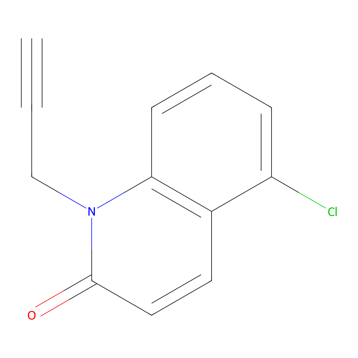 5-Chloro-1-(prop-2-yn-1-yl)quinolin-2(1H)-one molecular structure, CAS 1420793-56-1