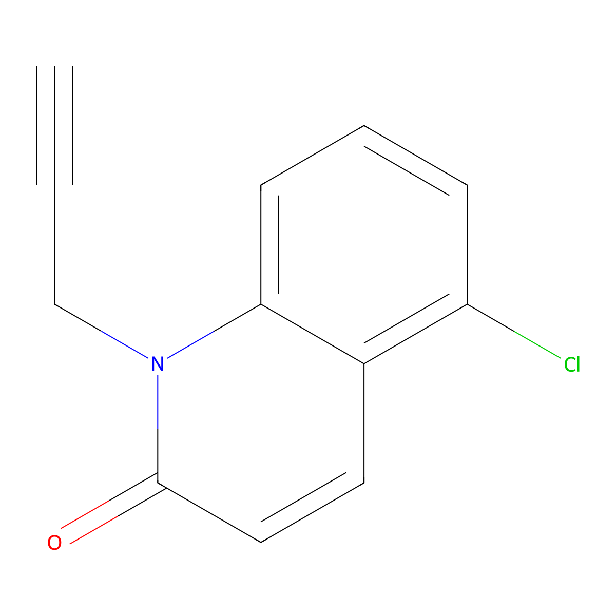 5-Chloro-1-(prop-2-yn-1-yl)quinolin-2(1H)-one molecular structure, CAS 1420793-56-1