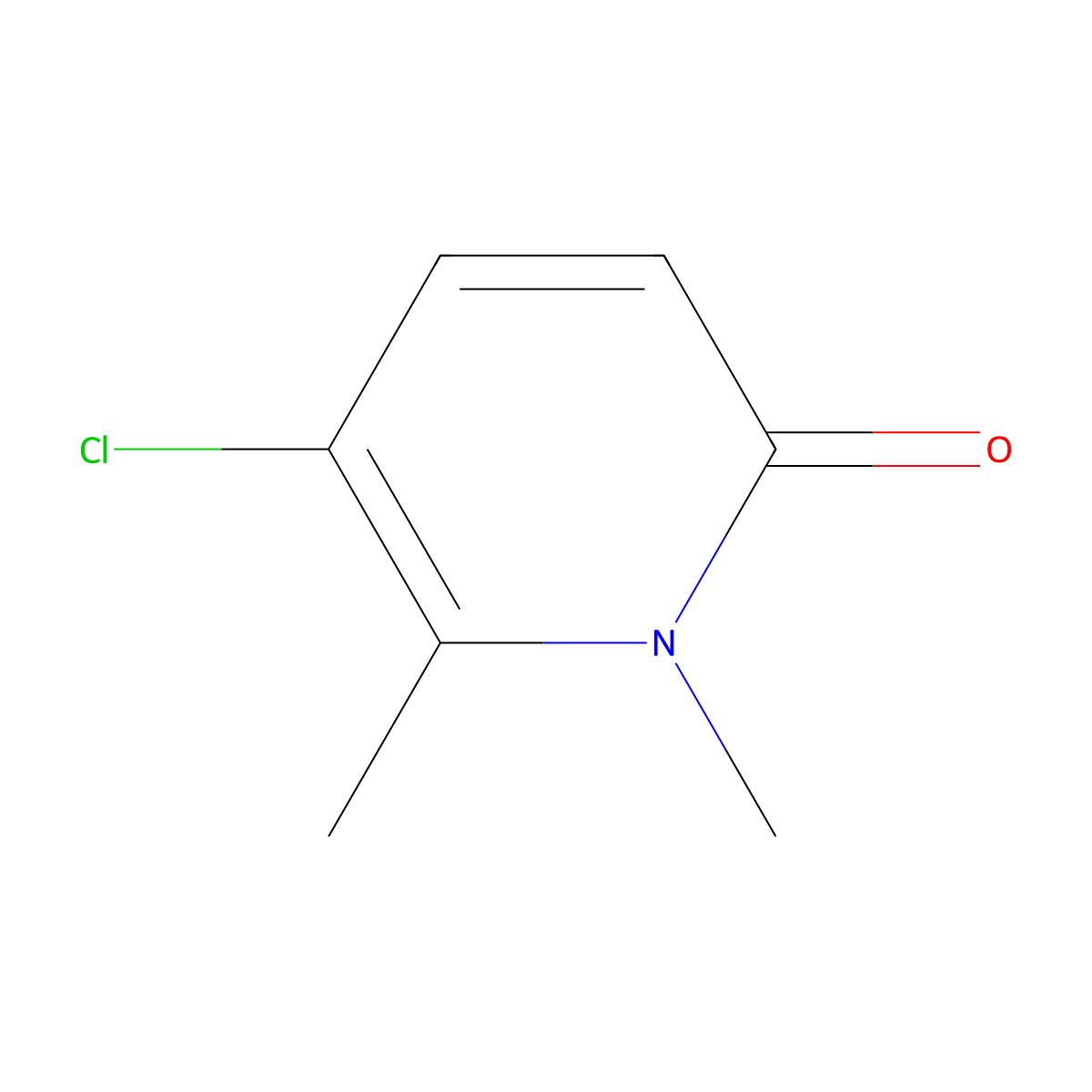 5-Chloro-1,6-dimethyl-2(1H)-pyridinone molecular structure, CAS 1420793-65-2