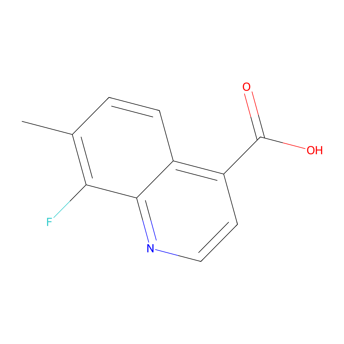 8-Fluoro-7-methylquinoline-4-carboxylic acid molecular structure, CAS 1420793-98-1