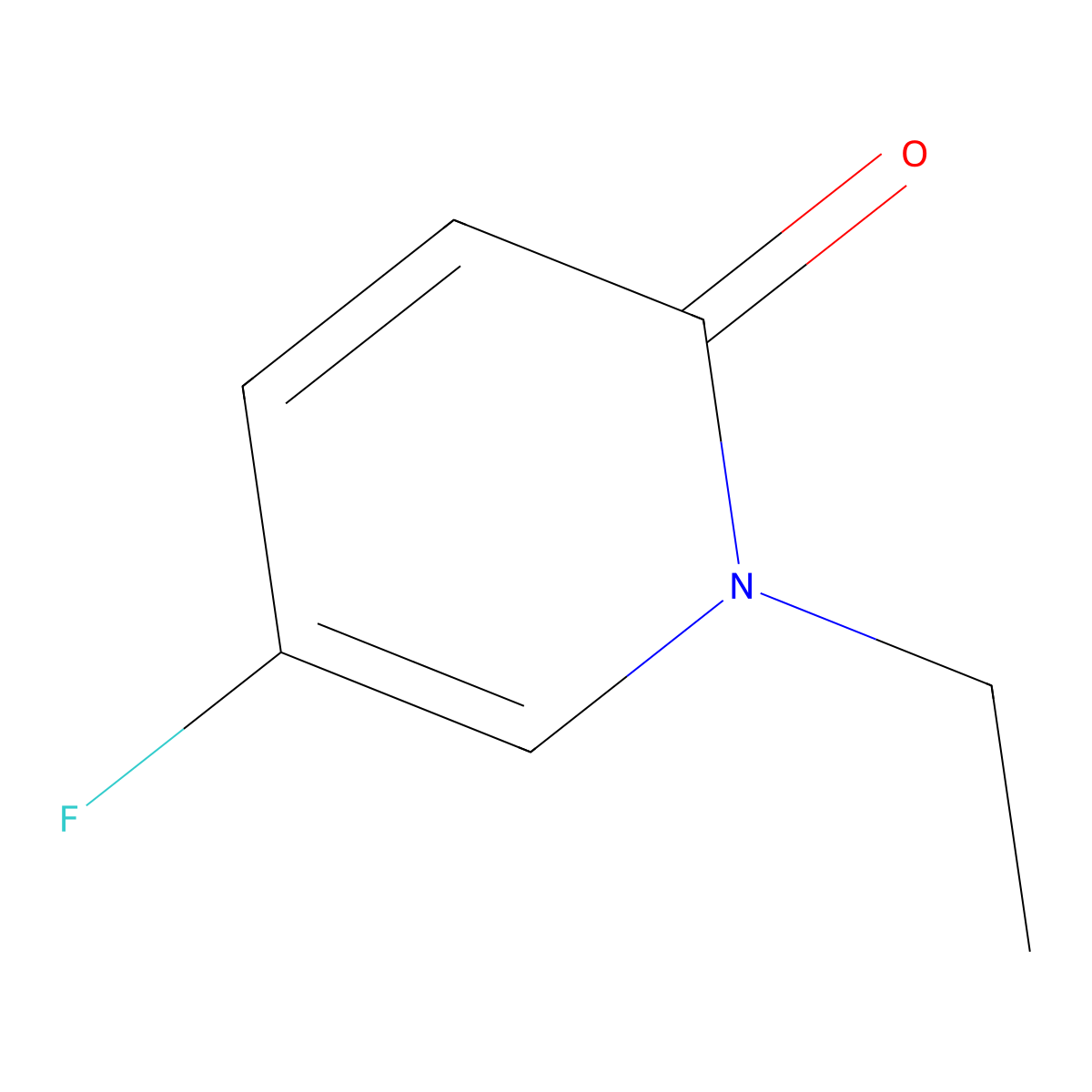 1-Ethyl-5-fluoropyridin-2(1H)-one molecular structure, CAS 1420794-15-5