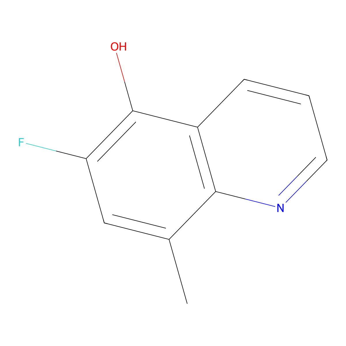 6-Fluoro-8-methylquinolin-5-ol molecular structure, CAS 1420794-77-9