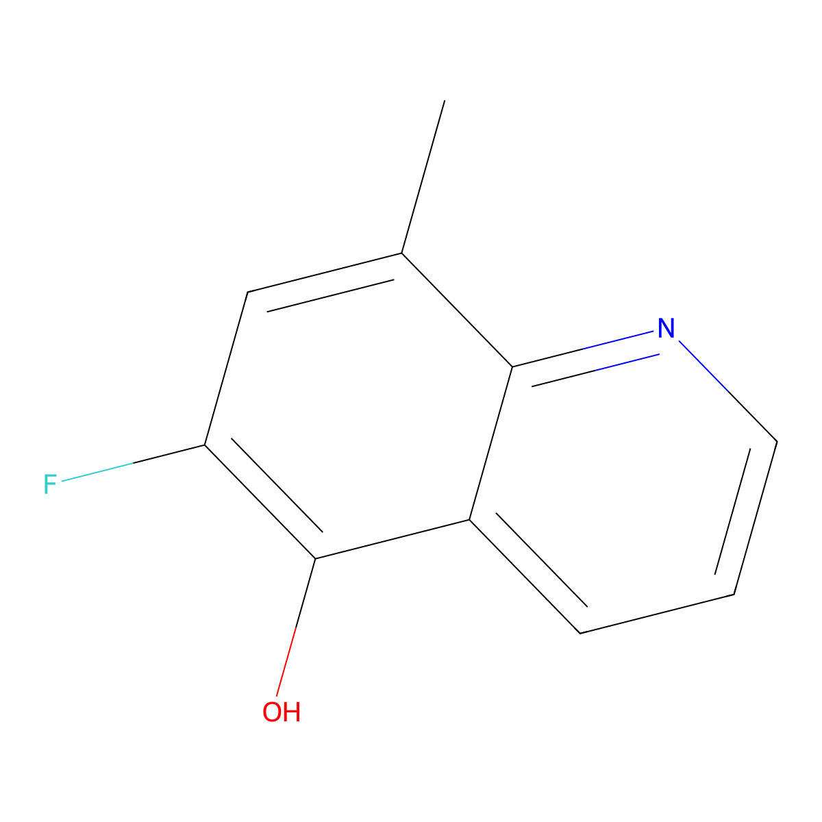 6-Fluoro-8-methylquinolin-5-ol molecular structure, CAS 1420794-77-9