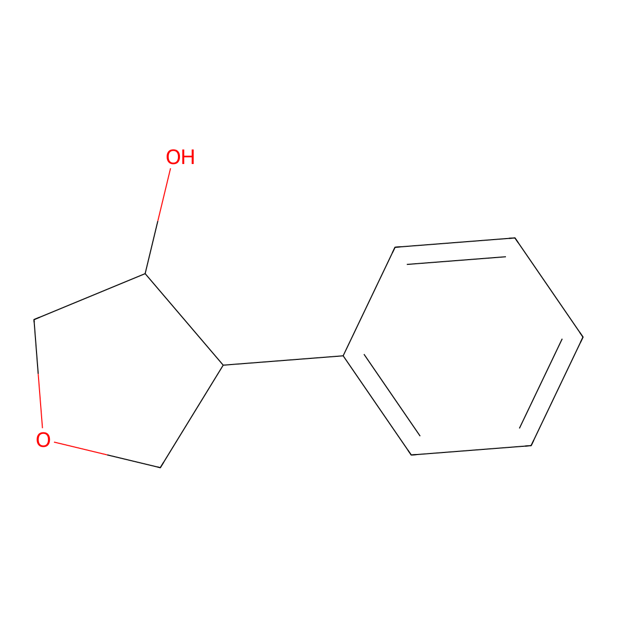 4-Phenyltetrahydrofuran-3-ol molecular structure, CAS 1420794-90-6