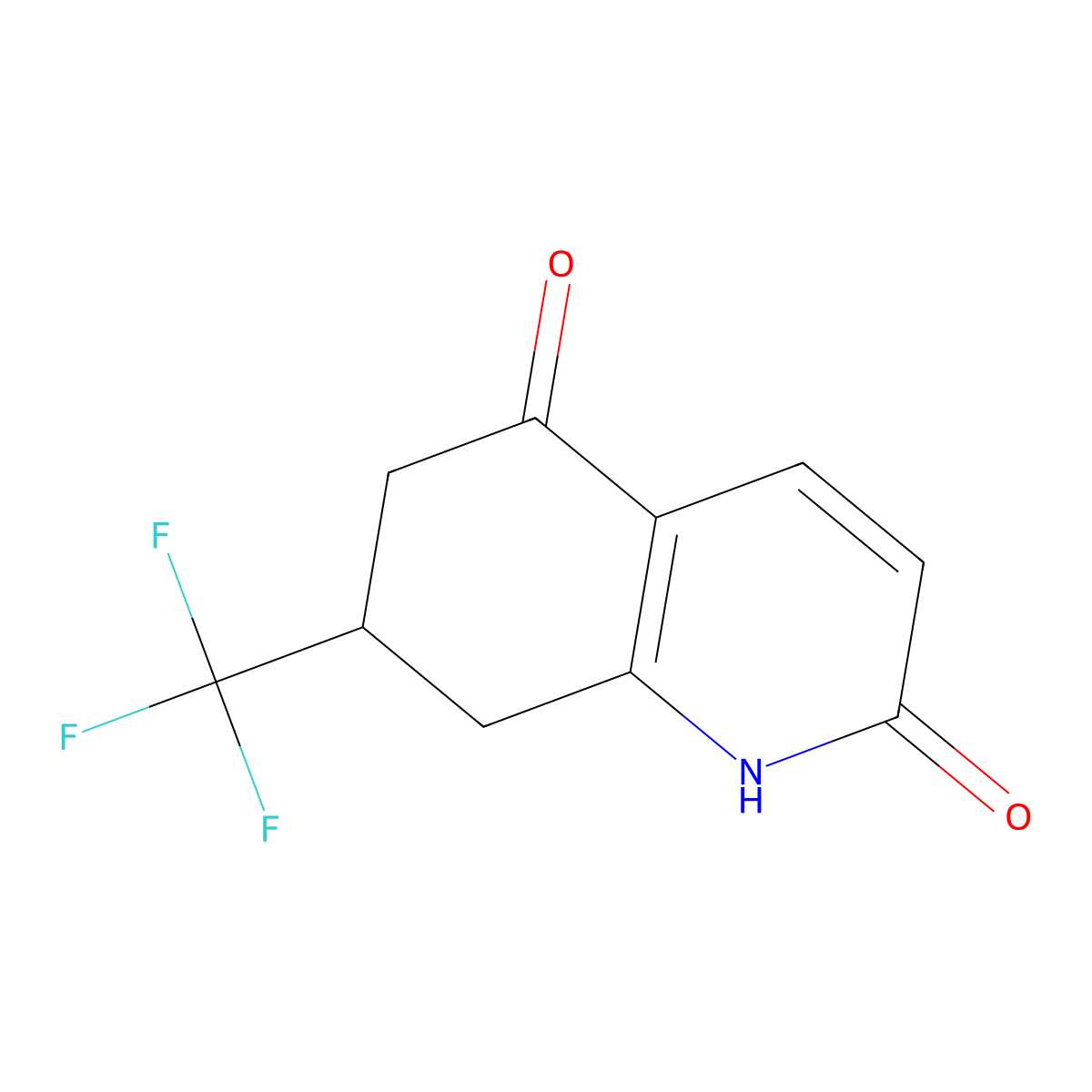 7-(Trifluoromethyl)-7,8-dihydroquinoline-2,5(1H,6H)-dione molecular structure, CAS 1420794-98-4