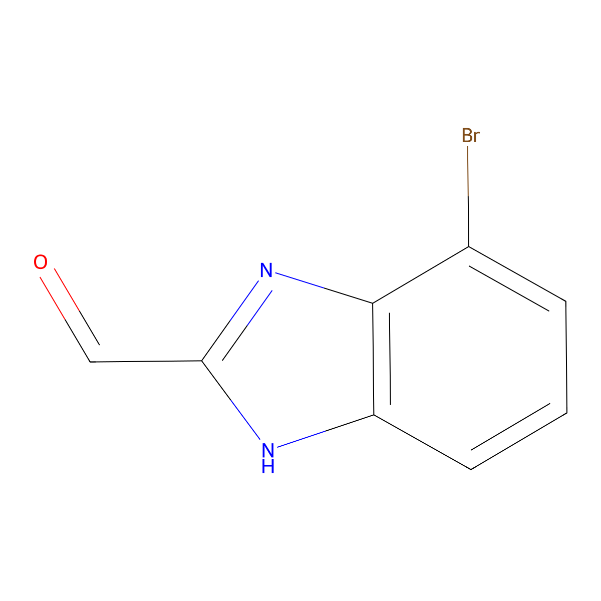 4-Bromo-1H-benzo[d]imidazole-2-carbaldehyde molecular structure, CAS 1420795-07-8