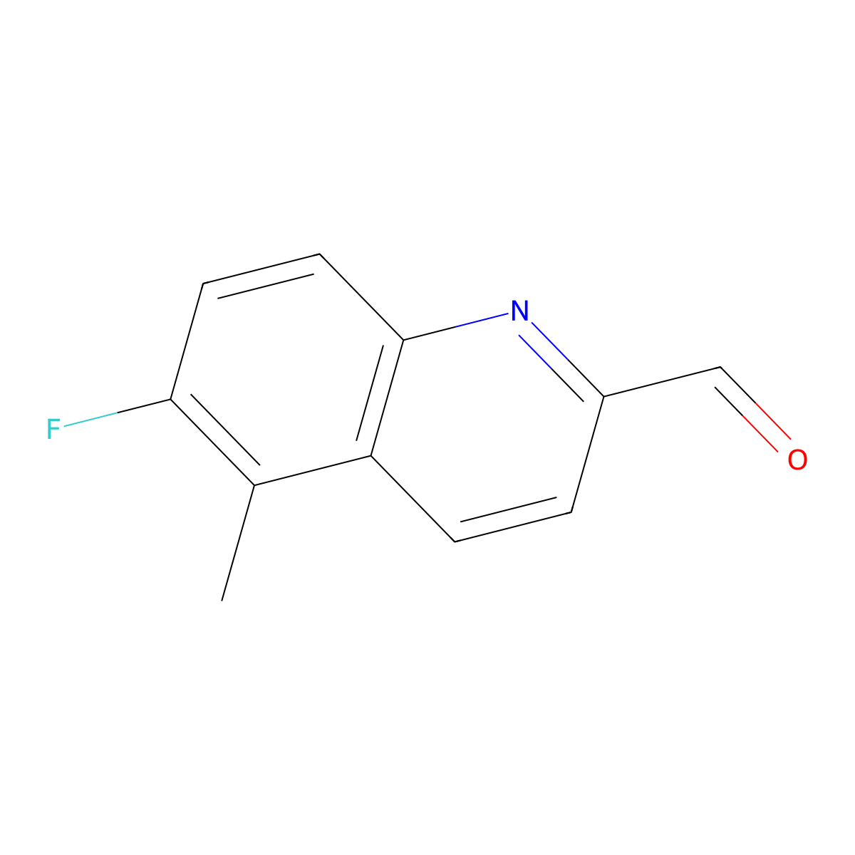 6-Fluoro-5-methylquinoline-2-carbaldehyde molecular structure, CAS 1420799-86-5