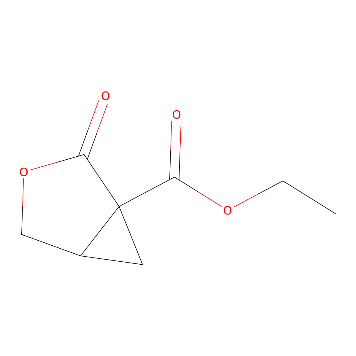 Ethyl 2-oxo-3-oxabicyclo[3.1.0]hexane-1-carboxylate molecular structure, CAS 14208-48-1