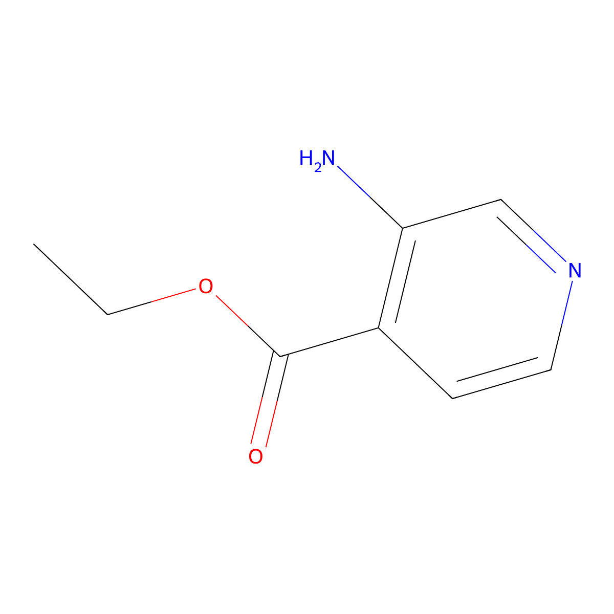 Ethyl 3-Aminoisonicotinate molecular structure, CAS 14208-83-4