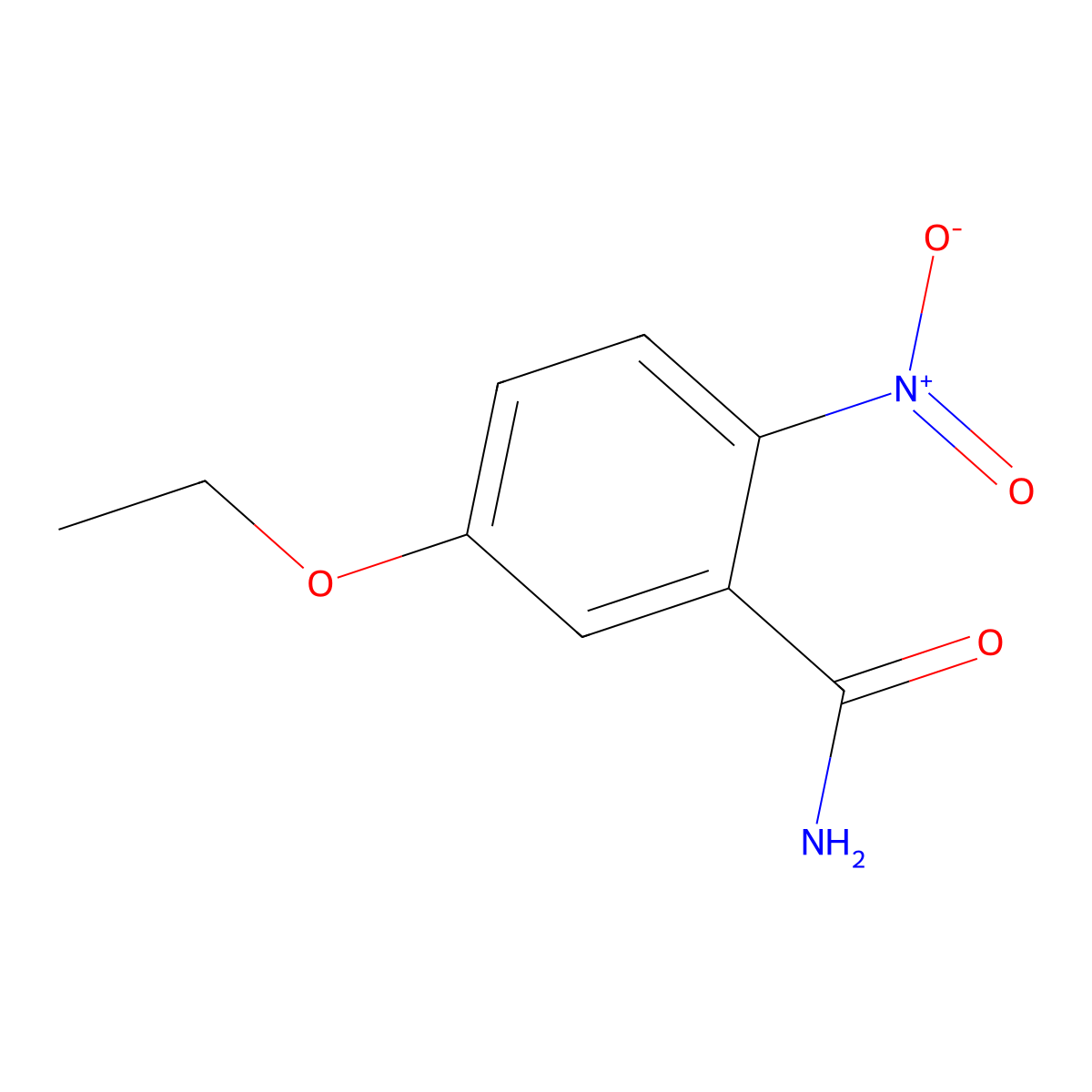5-Ethoxy-2-nitrobenzamide molecular structure, CAS 1420800-21-0