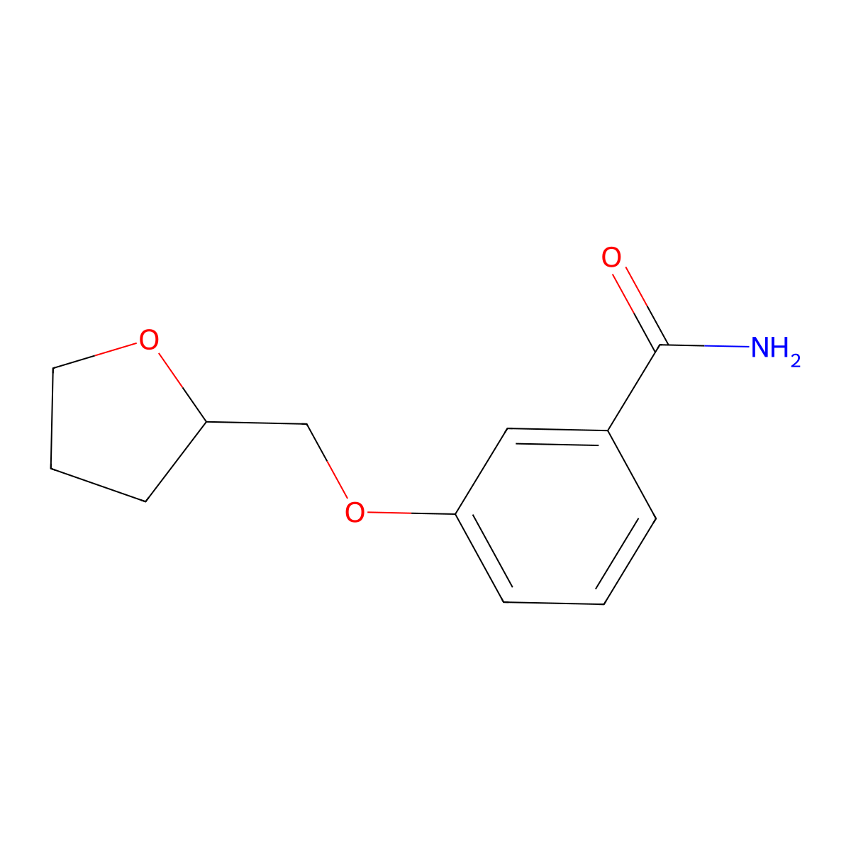 3-(Oxolan-2-ylmethoxy)benzamide molecular structure, CAS 1420800-32-3