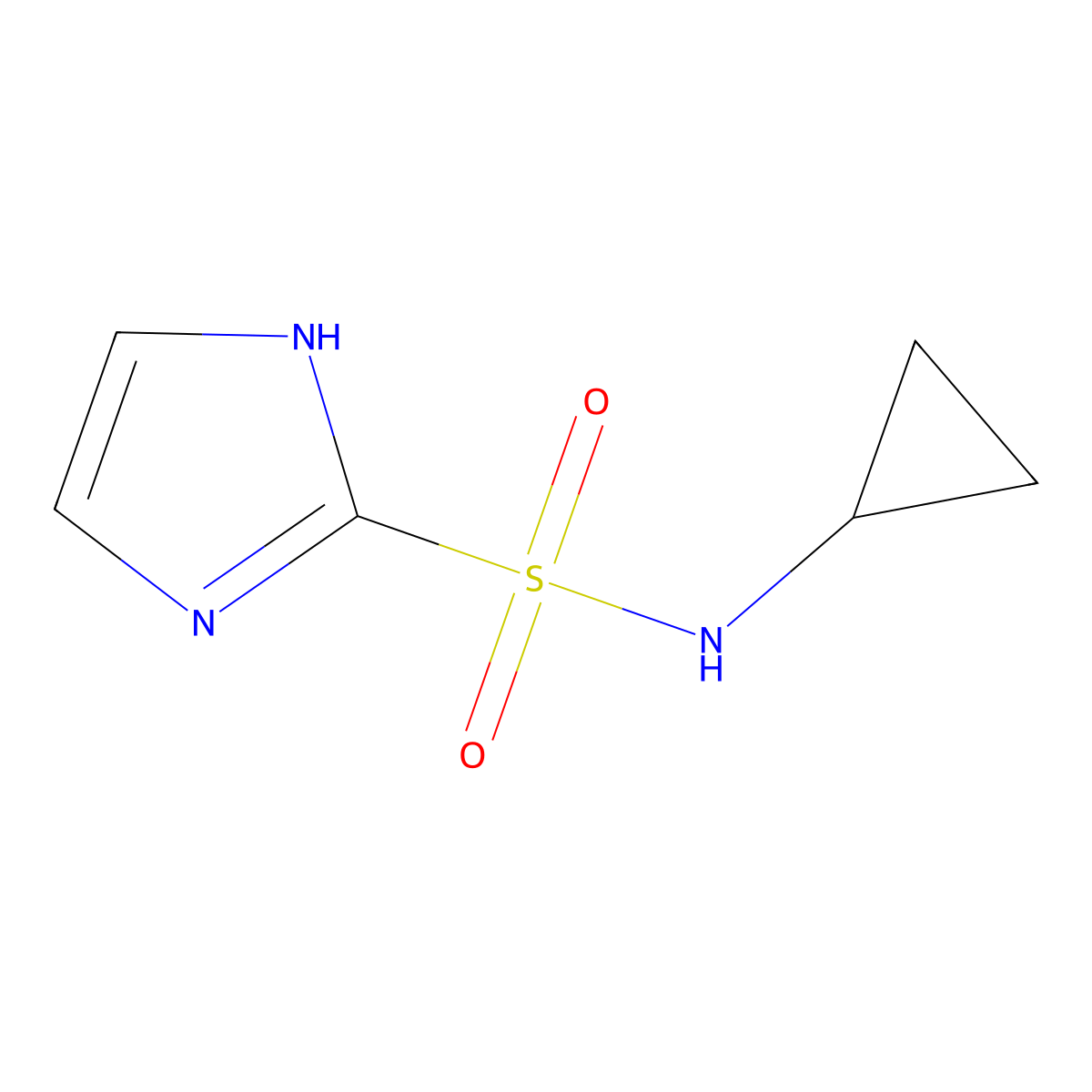 N-Cyclopropyl-1H-imidazole-2-sulfonamide molecular structure, CAS 1420801-85-9