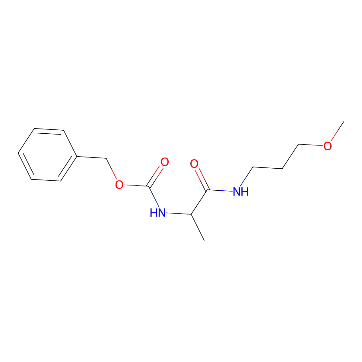 3-Methoxypropyl Z-L-alaninamide molecular structure, CAS 1420804-56-3