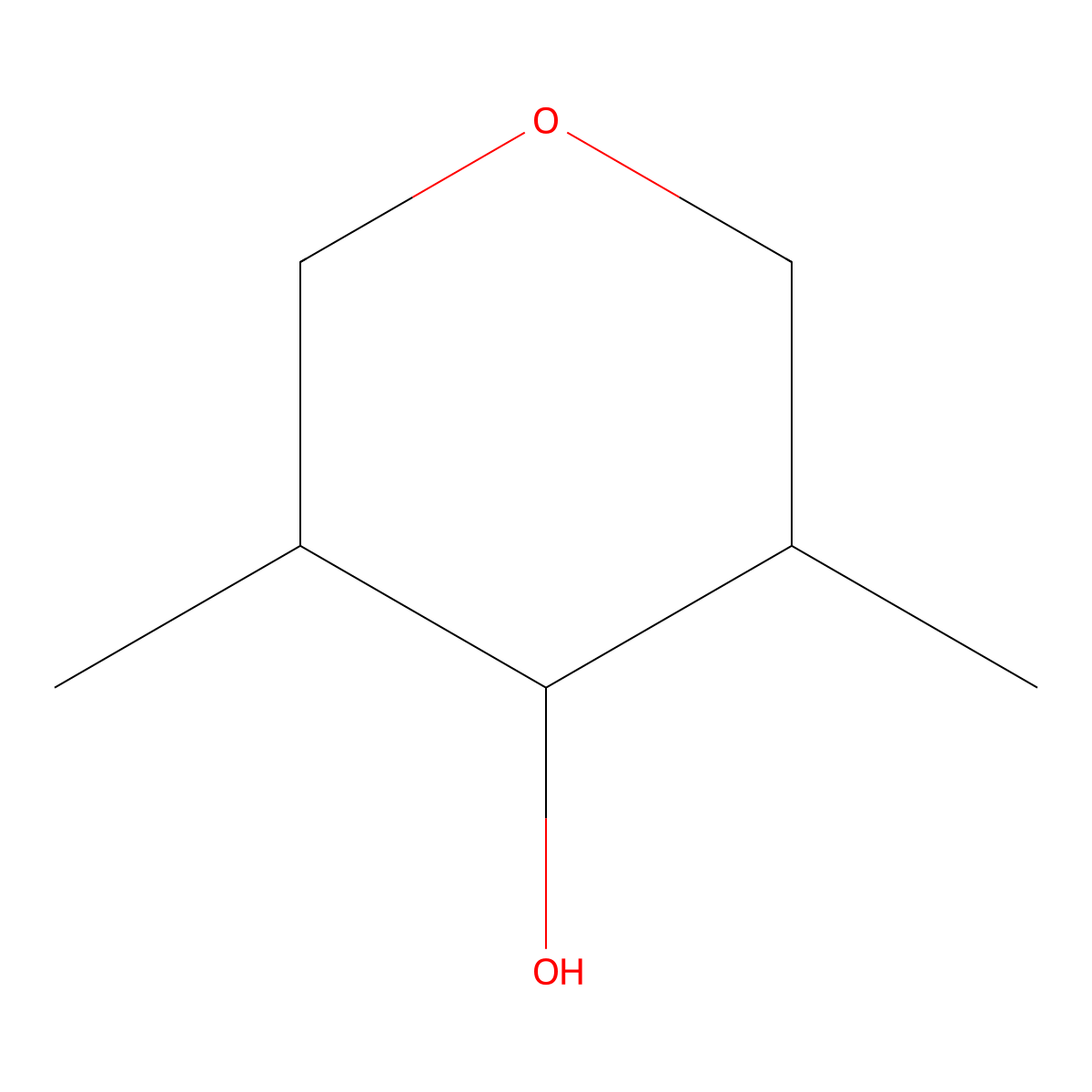 3,5-Dimethyloxan-4-ol molecular structure, CAS 1420815-91-3