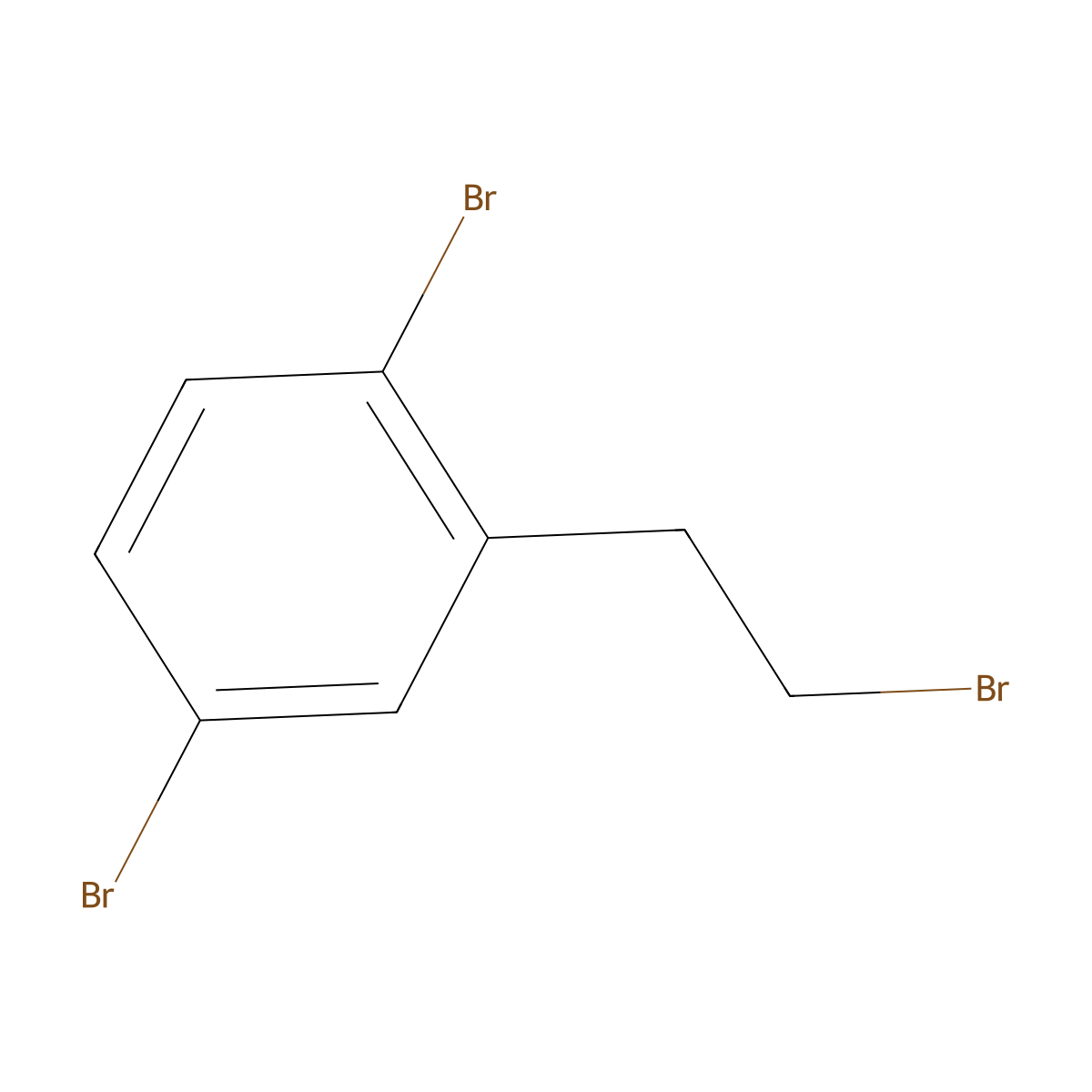 1,4-Dibromo-2-(2-bromoethyl)benzene molecular structure, CAS 142082-61-9