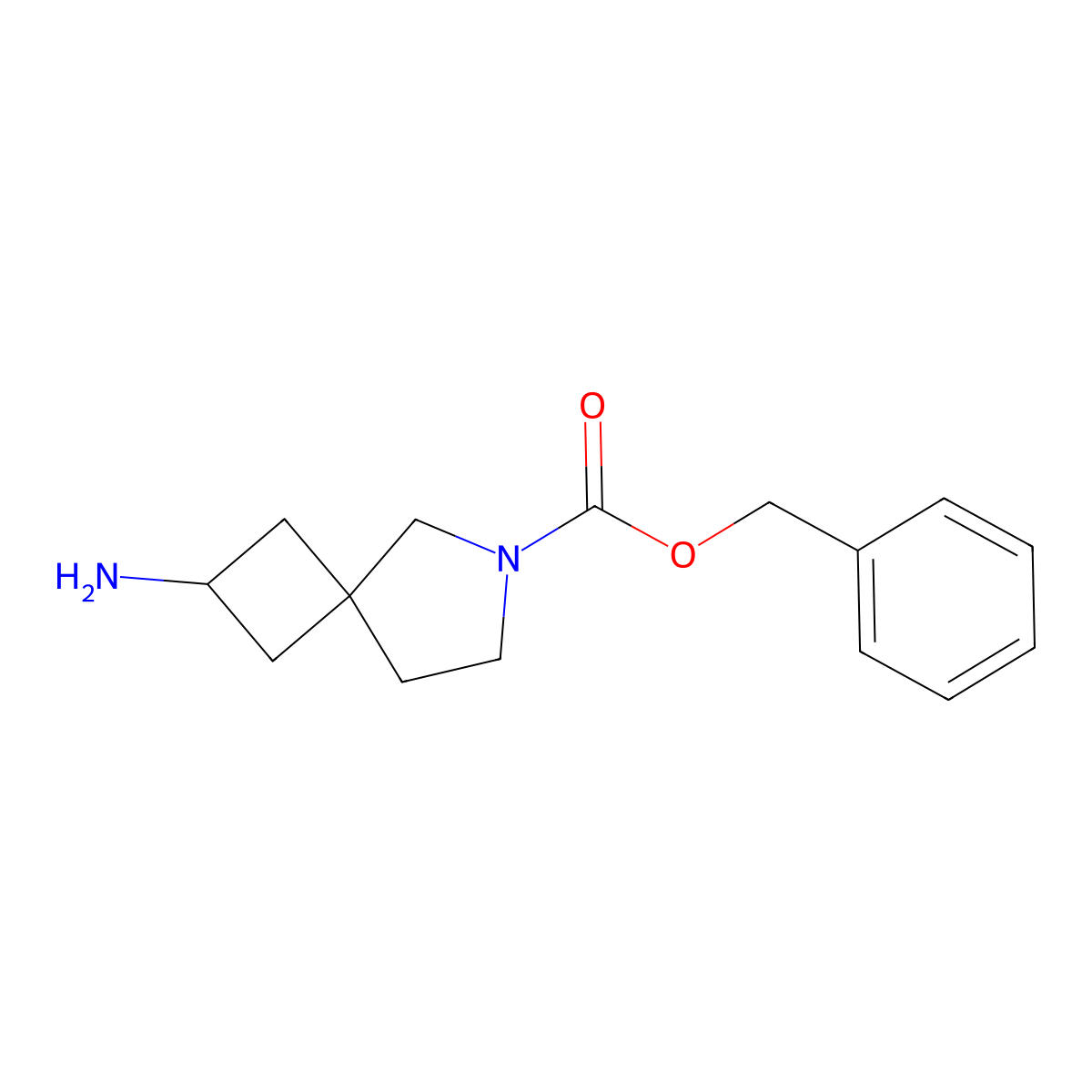 Benzyl 2-amino-6-azaspiro[3.4]octane-6-carboxylate molecular structure, CAS 1420842-68-7
