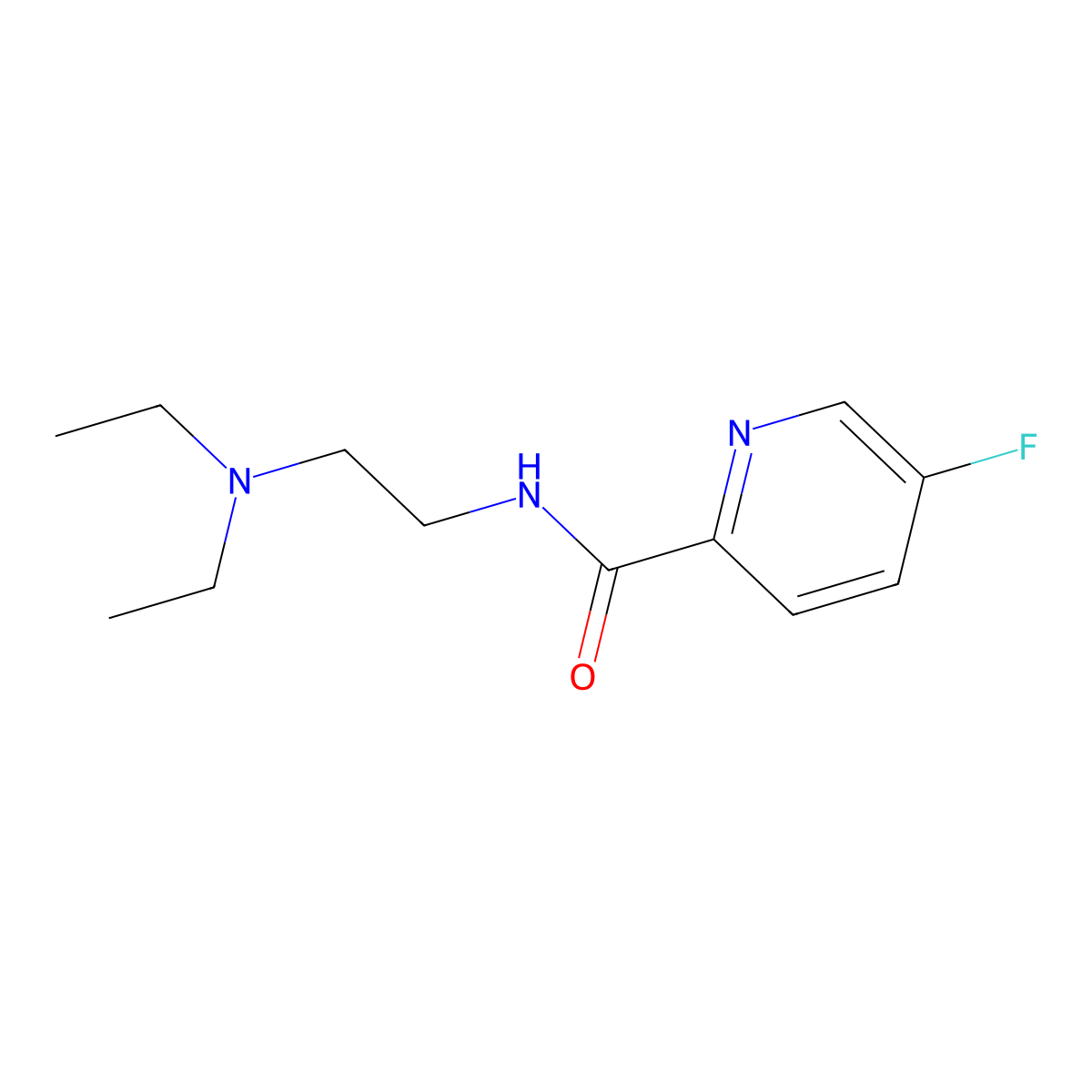 N-(2-(diethylamino)ethyl)-5-fluoropicolinamide molecular structure, CAS 1420844-62-7