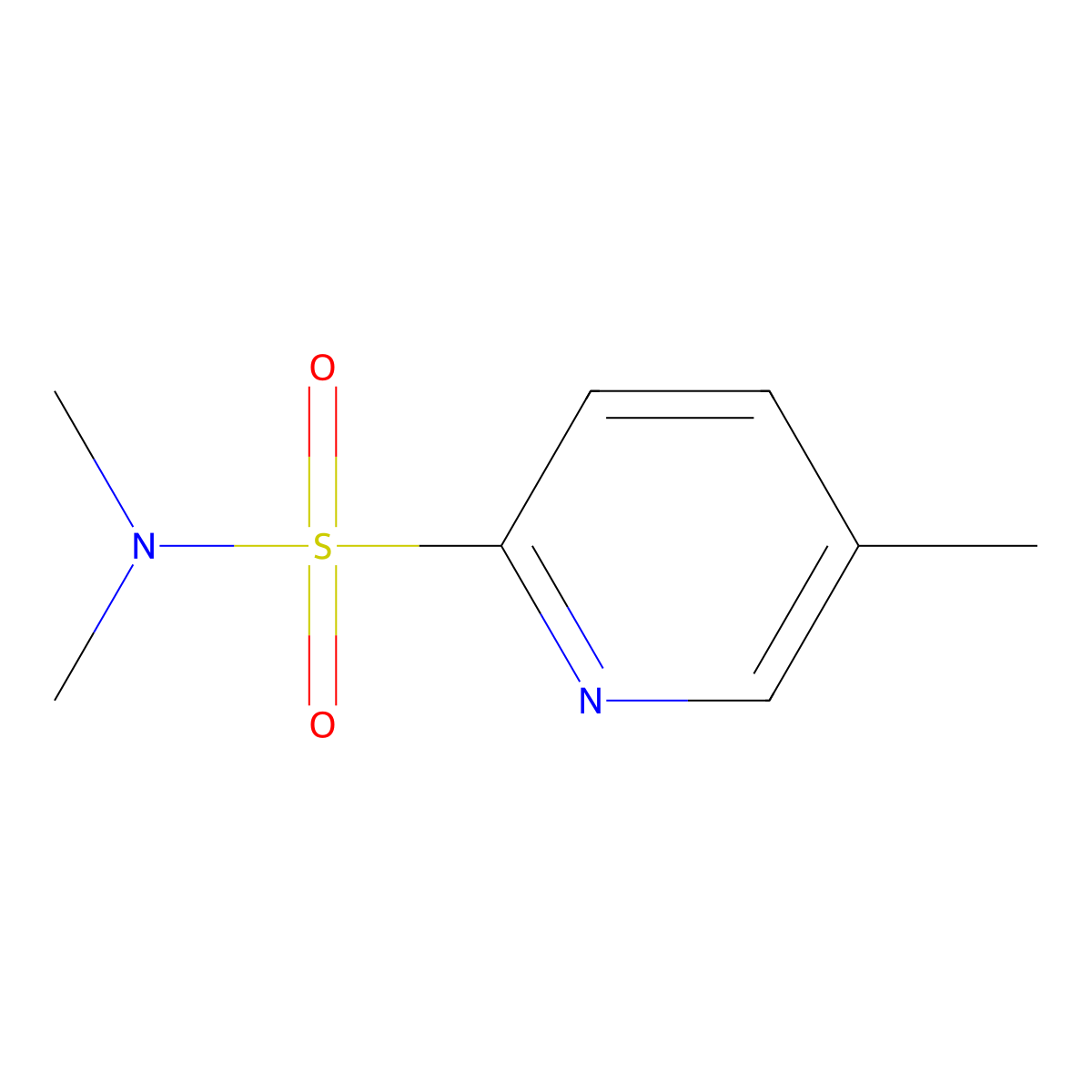 N,N,5-trimethylpyridine-2-sulfonamide molecular structure, CAS 1420851-28-0