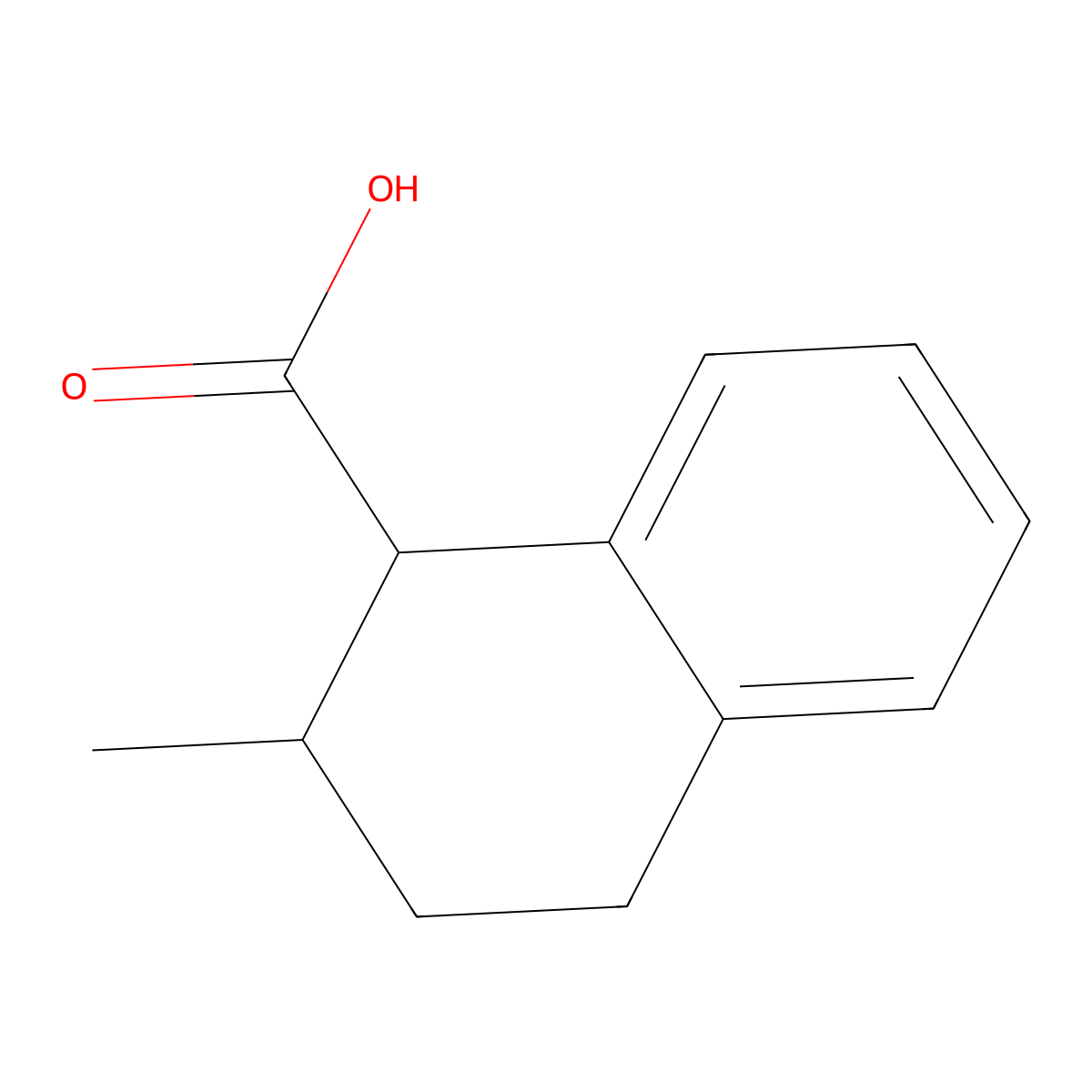 2-Methyl-1,2,3,4-tetrahydronaphthalene-1-carboxylic acid molecular structure, CAS 14209-58-6