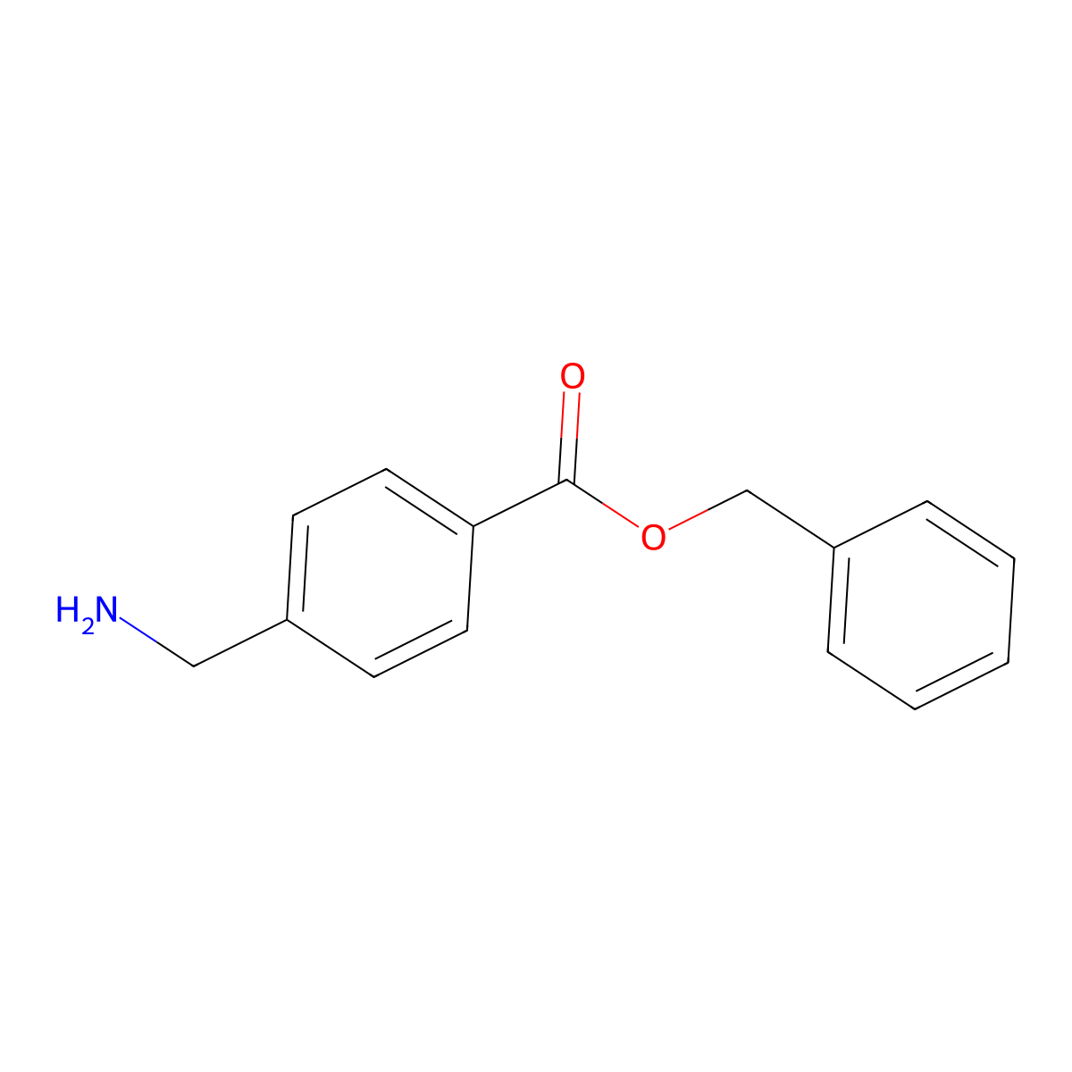 Benzyl 4-(aminomethyl)benzoate molecular structure, CAS 14209-66-6