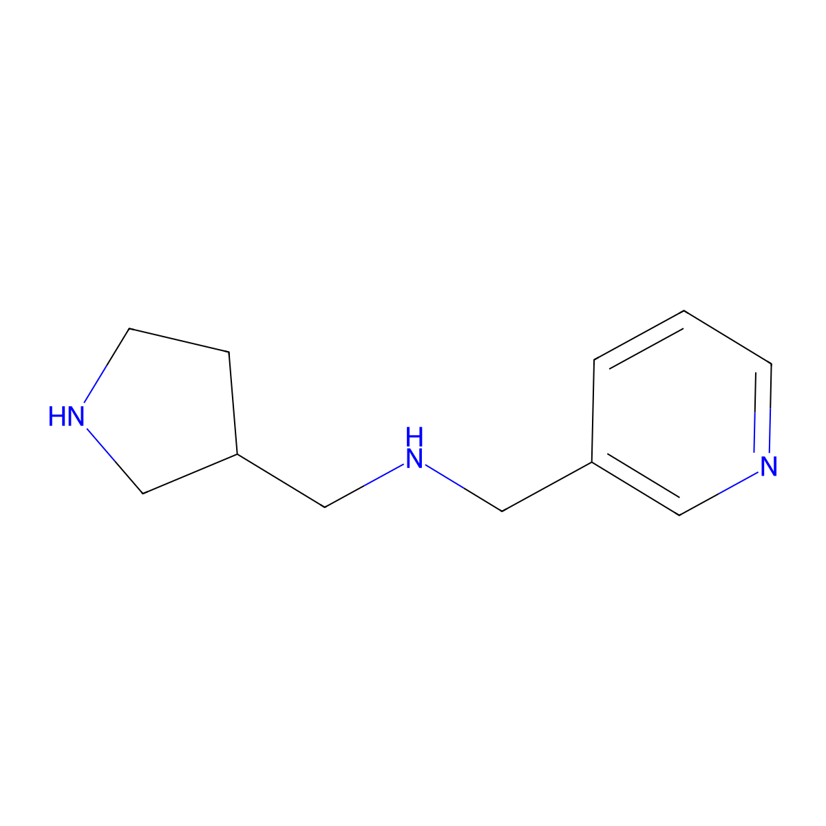 [(Pyridin-3-yl)methyl][(pyrrolidin-3-yl)methyl]amine molecular structure, CAS 1420944-00-8