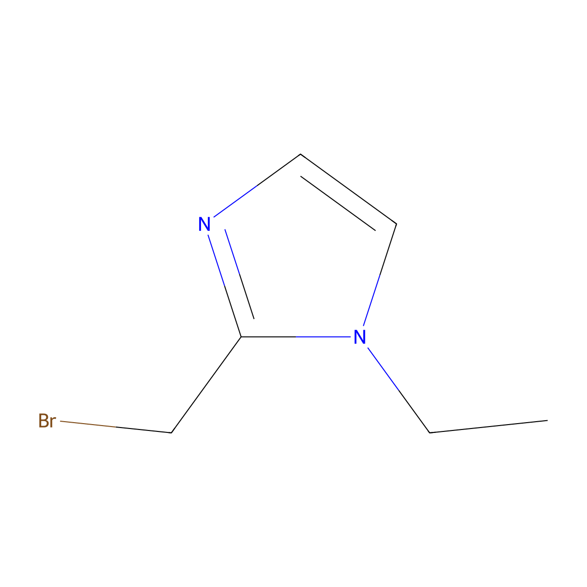 2-(bromomethyl)-1-ethyl-1H-imidazole molecular structure, CAS 1420957-14-7