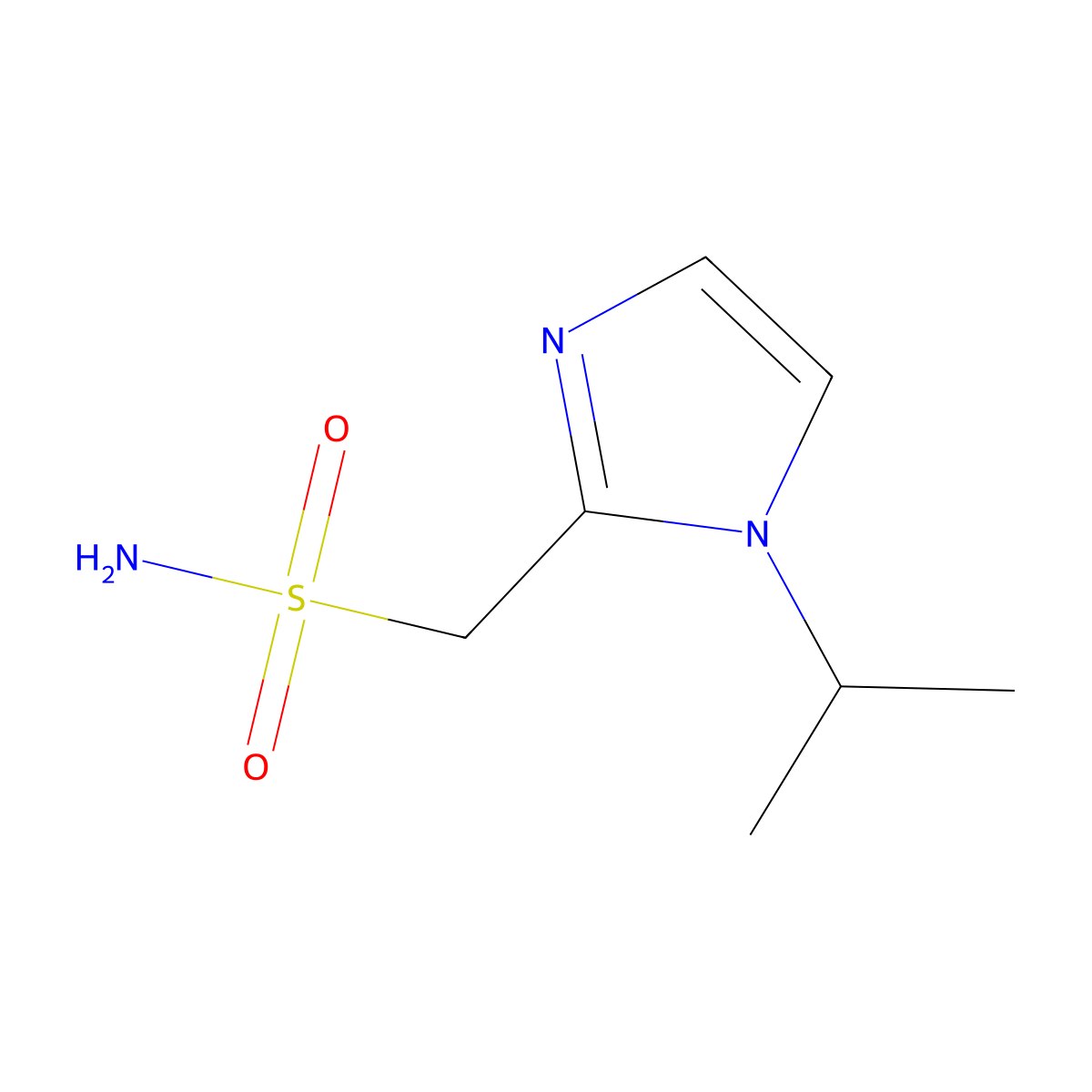 (1-isopropyl-1H-imidazol-2-yl)methanesulfonamide molecular structure, CAS 1420963-88-7