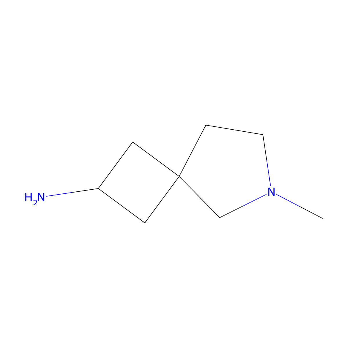 6-Methyl-6-azaspiro[3.4]octan-2-amine molecular structure, CAS 1420967-19-6