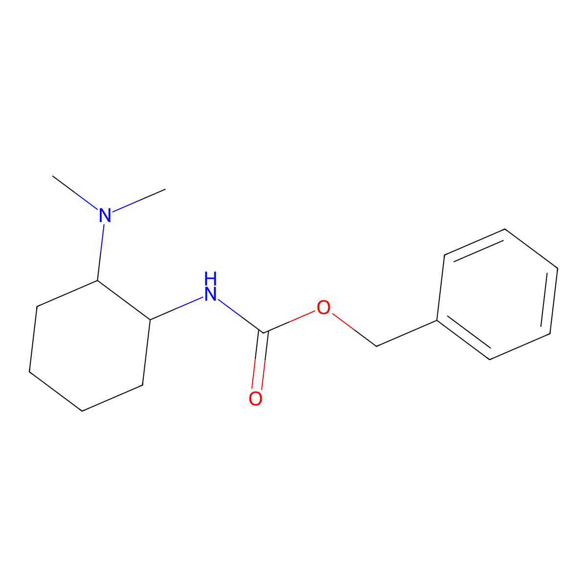 Benzyl (2-(dimethylamino)cyclohexyl)carbamate molecular structure, CAS 1420981-17-4