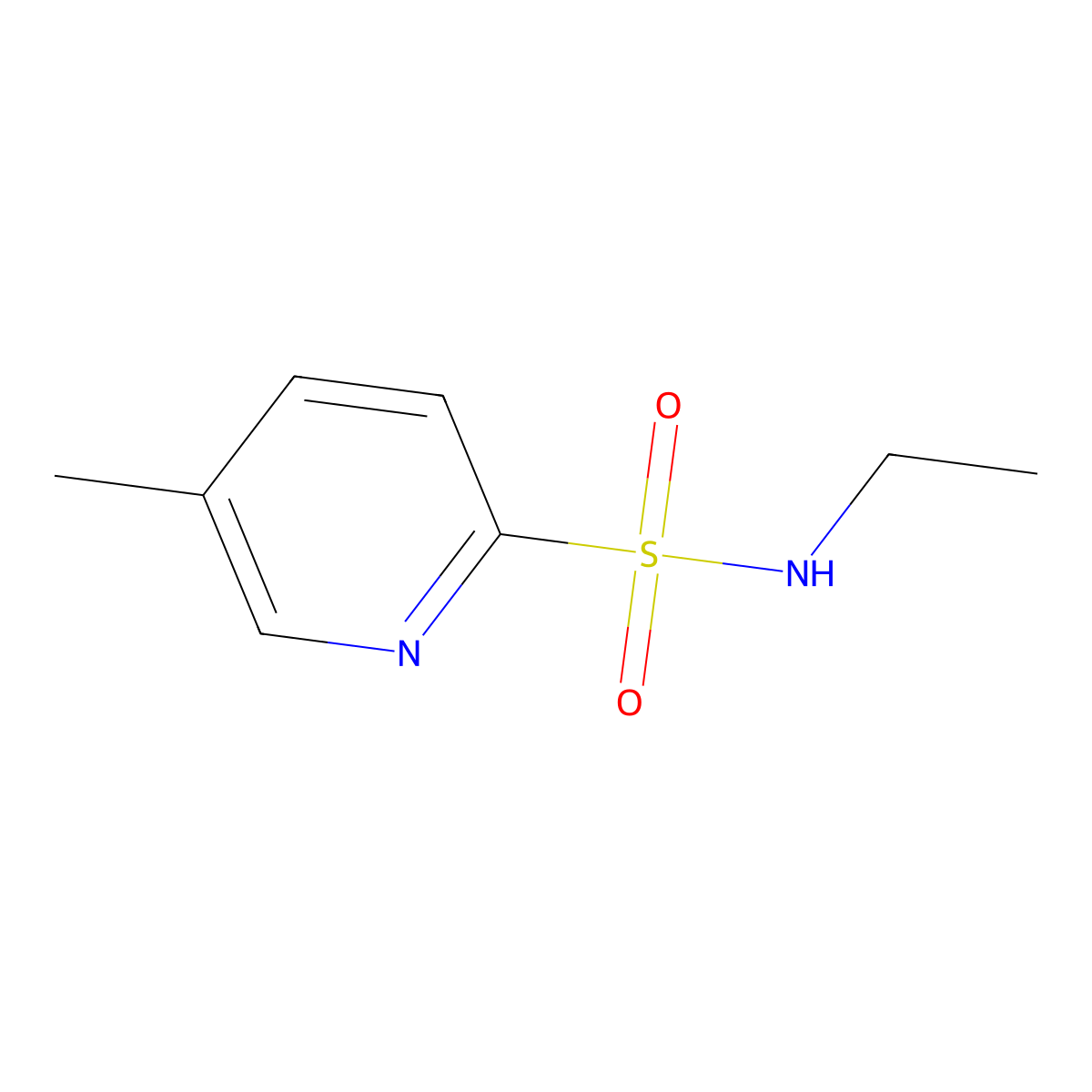 N-ethyl-5-methylpyridine-2-sulfonamide molecular structure, CAS 1420987-64-9