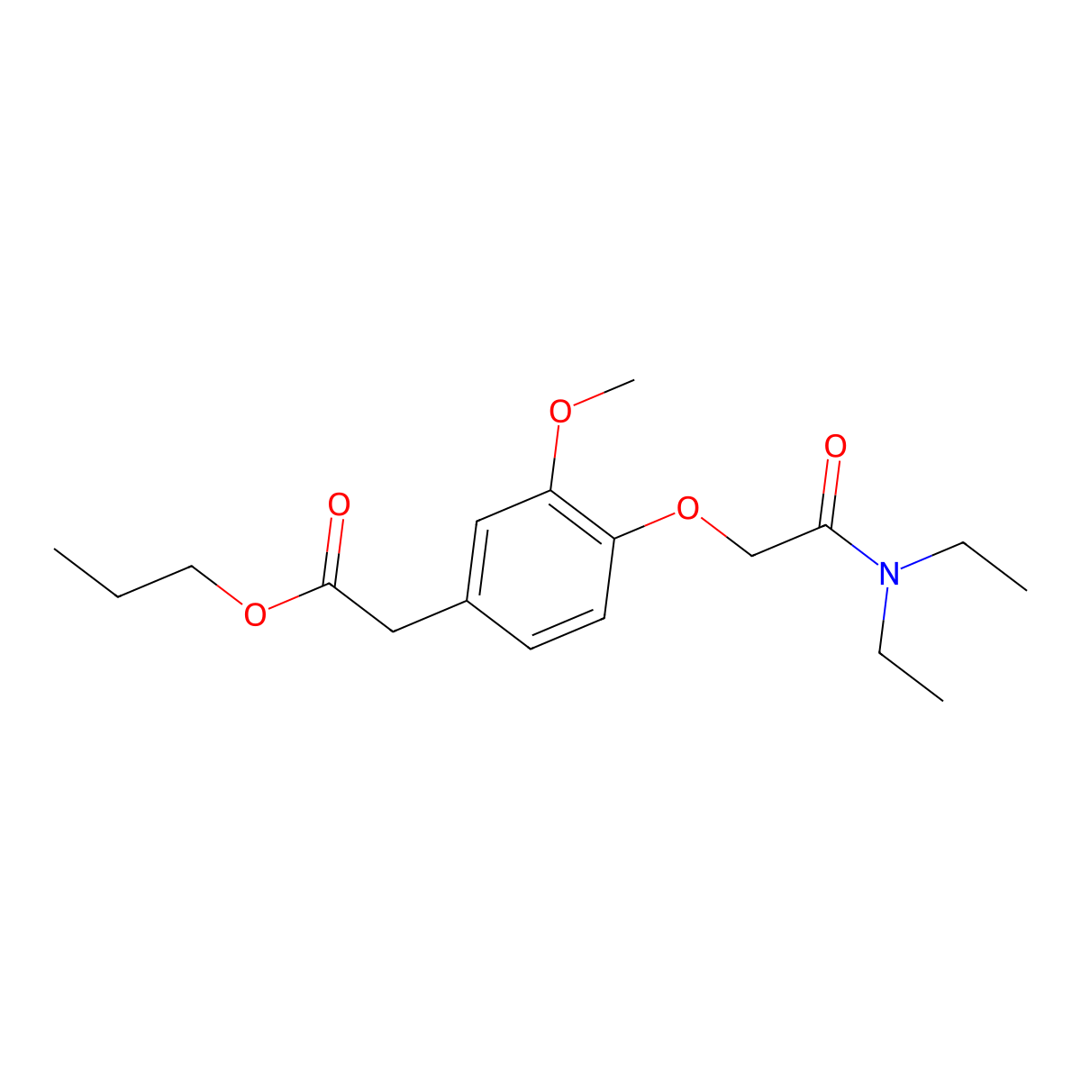 Propanidid molecular structure, CAS 1421-14-3