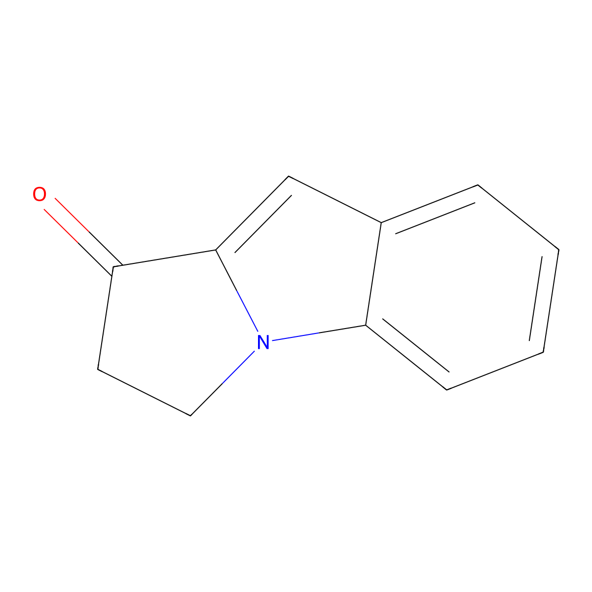 2,3-Dihydro-1H-pyrrolo[1,2-a]indol-1-one molecular structure, CAS 1421-17-6