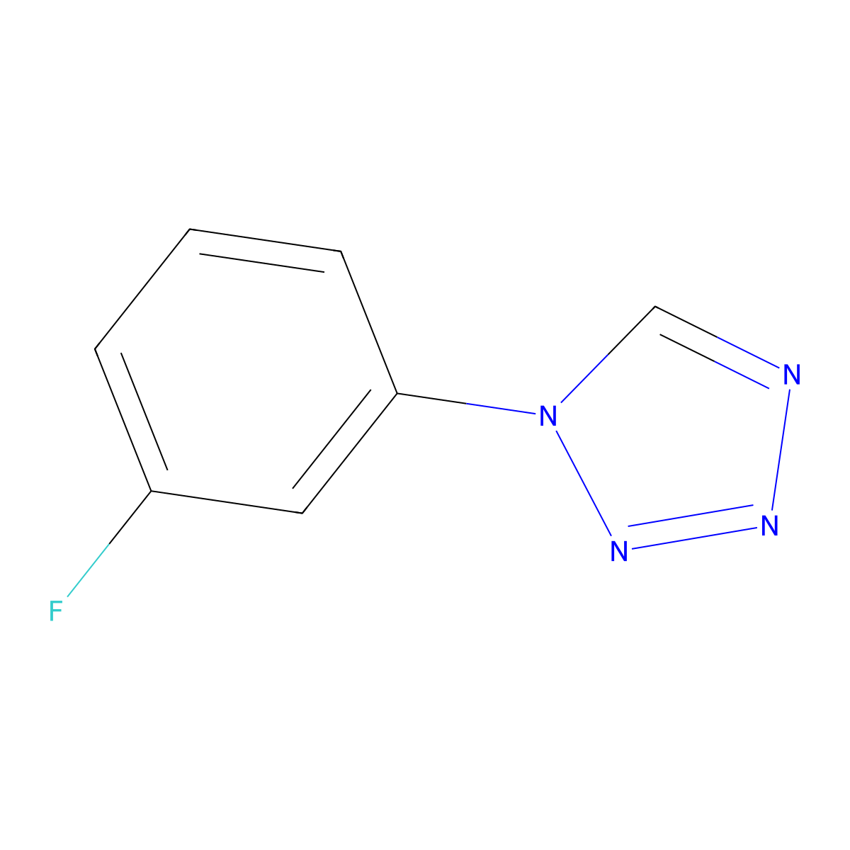 1-(3-Fluorophenyl)tetrazole molecular structure, CAS 14210-80-1