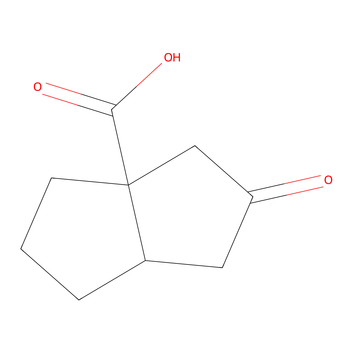 2-Oxooctahydropentalene-3A-carboxylic acid molecular structure, CAS 1421065-37-3