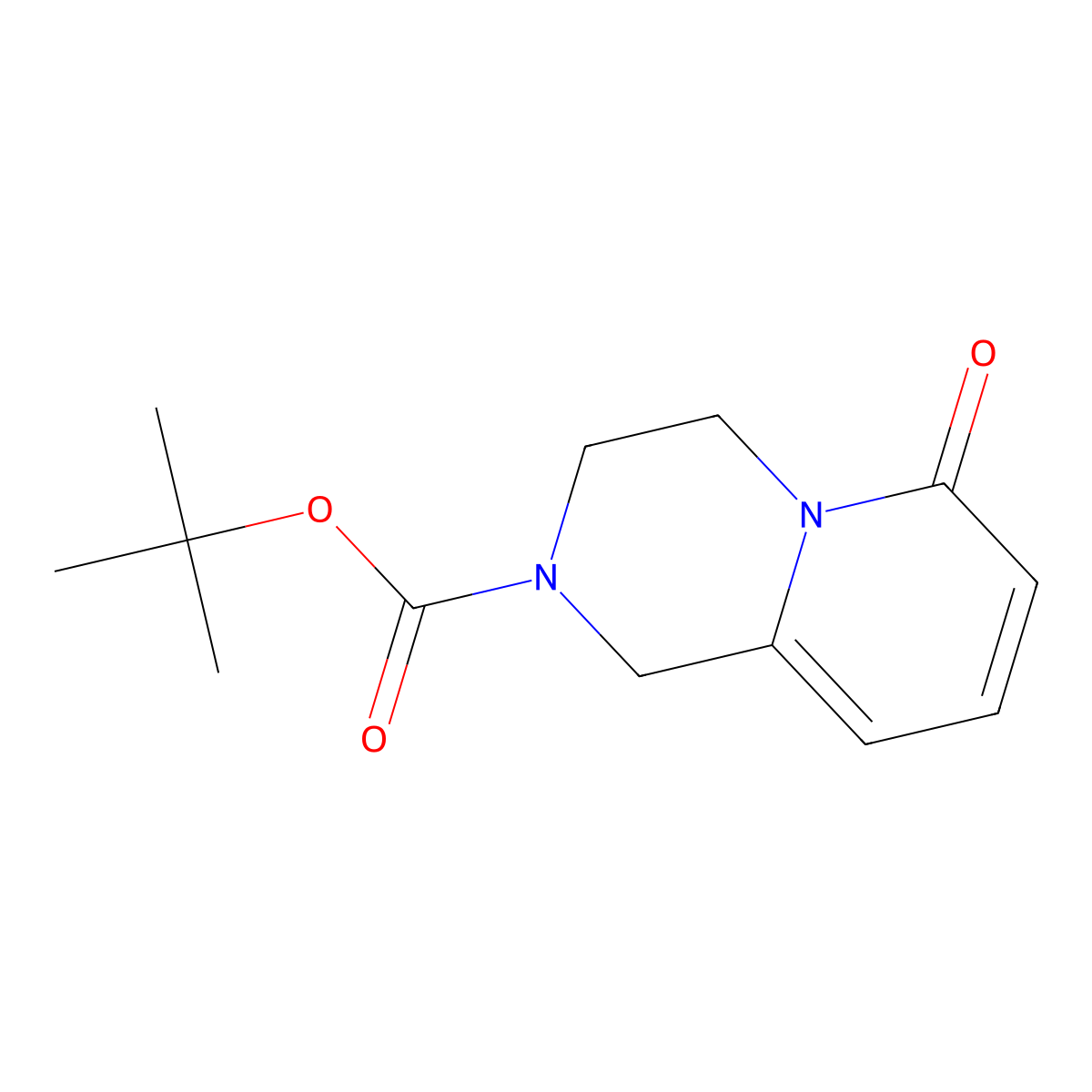 tert-Butyl 6-oxo-3,4-dihydro-1H-pyrido[1,2-a]pyrazine-2(6H)-carboxylate molecular structure, CAS 1421065-63-5