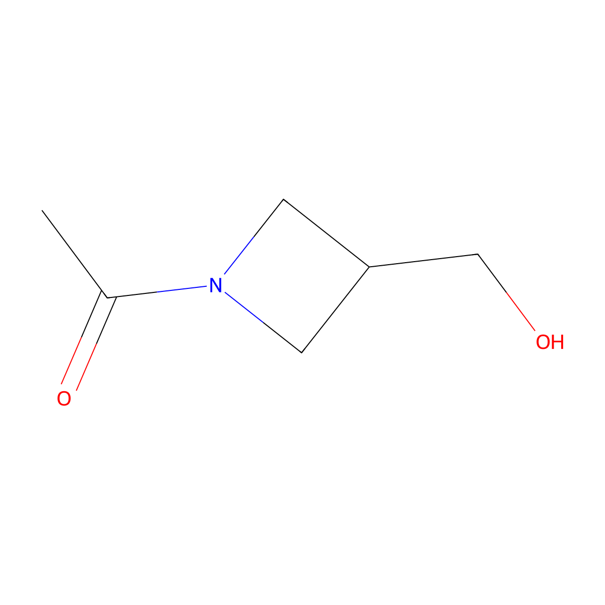 1-(3-(Hydroxymethyl)azetidin-1-yl)ethanone molecular structure, CAS 1421070-16-7