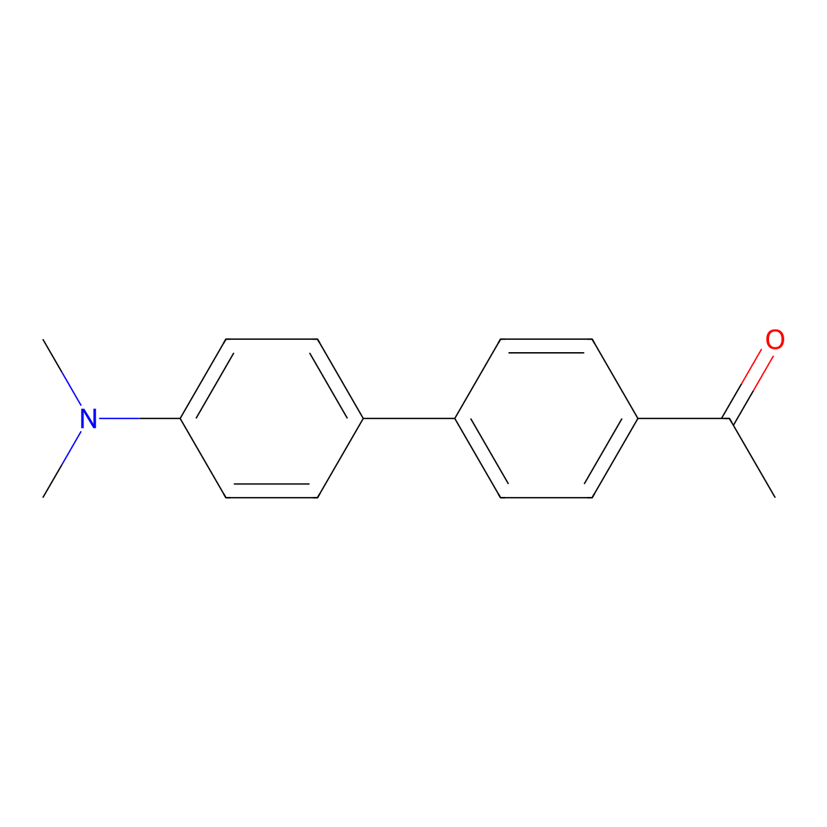 1-[4'-(Dimethylamino)[1,1'-biphenyl]-4-yl]ethanone molecular structure, CAS 142116-84-5