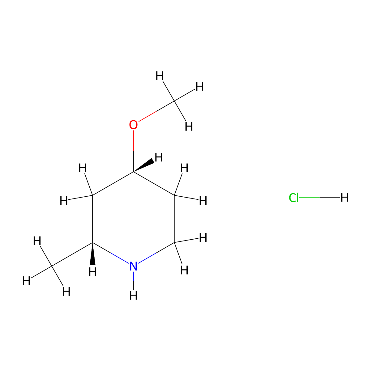 cis-4-Methoxy-2-methyl-piperidine hydrochloride molecular structure, CAS 1421253-05-5