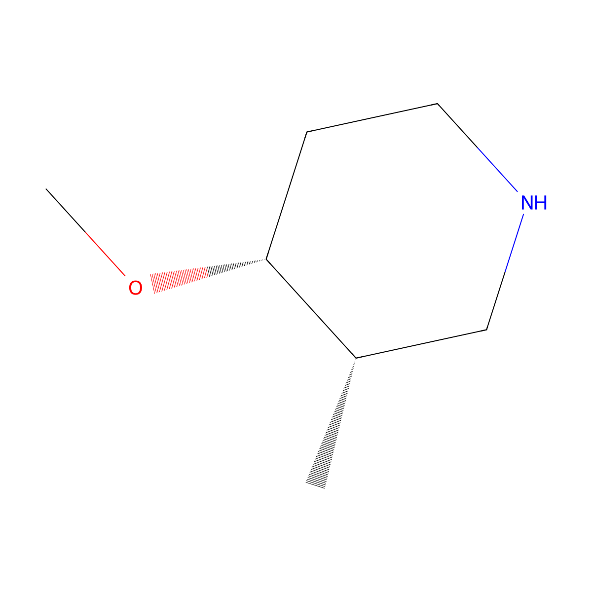 (3S,4R)-4-Methoxy-3-methyl-piperidine molecular structure, CAS 1421253-16-8