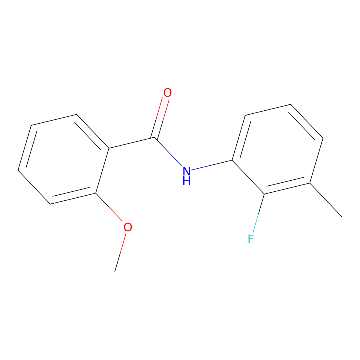 N-(2-Fluoro-3-methylphenyl)-2-methoxybenzamide molecular structure, CAS 1421261-93-9