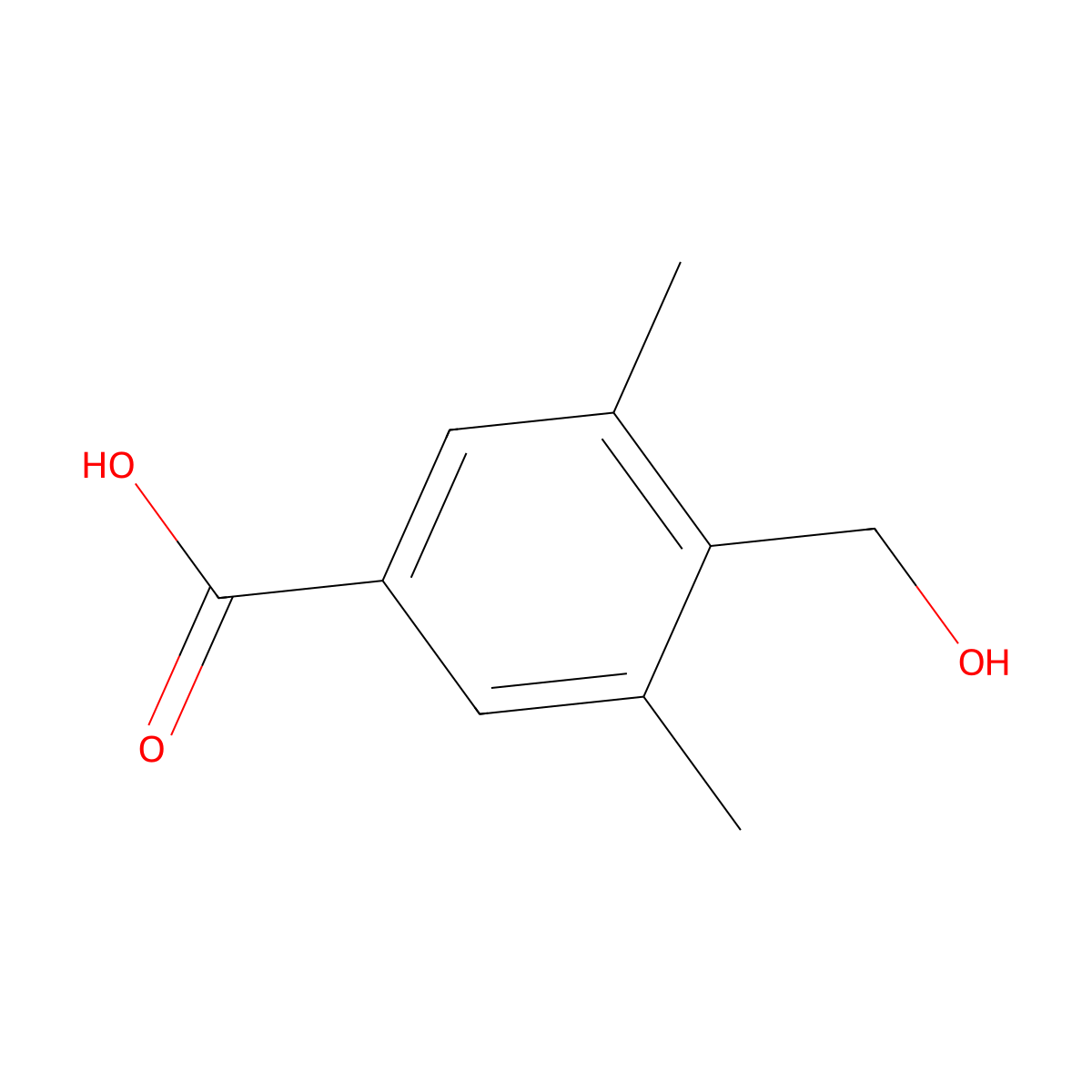 4-(Hydroxymethyl)-3,5-dimethylbenzoic acid molecular structure, CAS 1421262-38-5